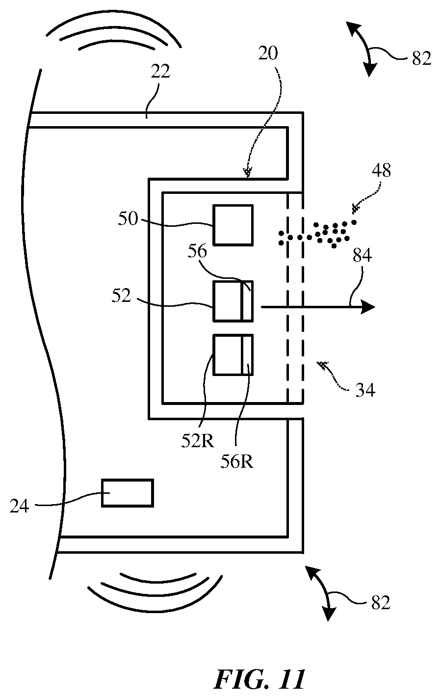 Patent US12588830 Figure 10 – Electronic devices with breath sensing systems