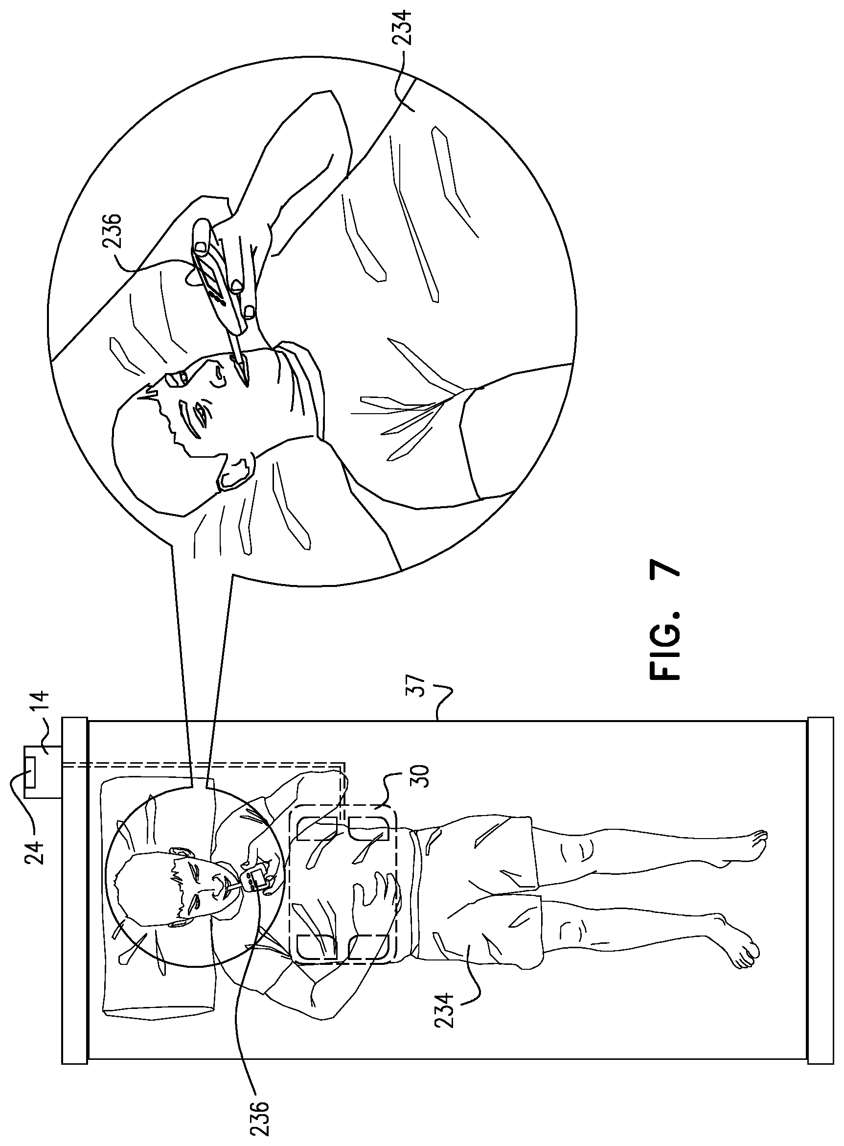 Patent US12588833 Figure 5 – Monitoring a sleeping subject