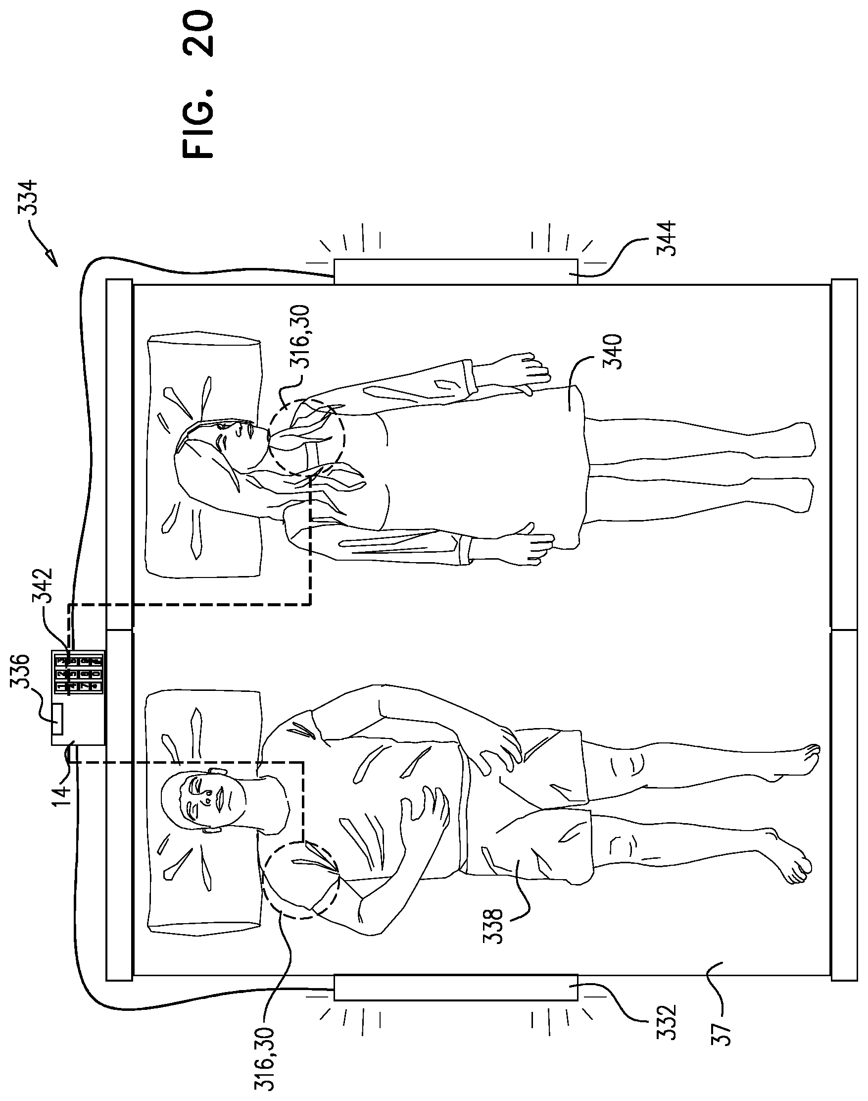 Patent US12588833 Figure 19 – Monitoring a sleeping subject