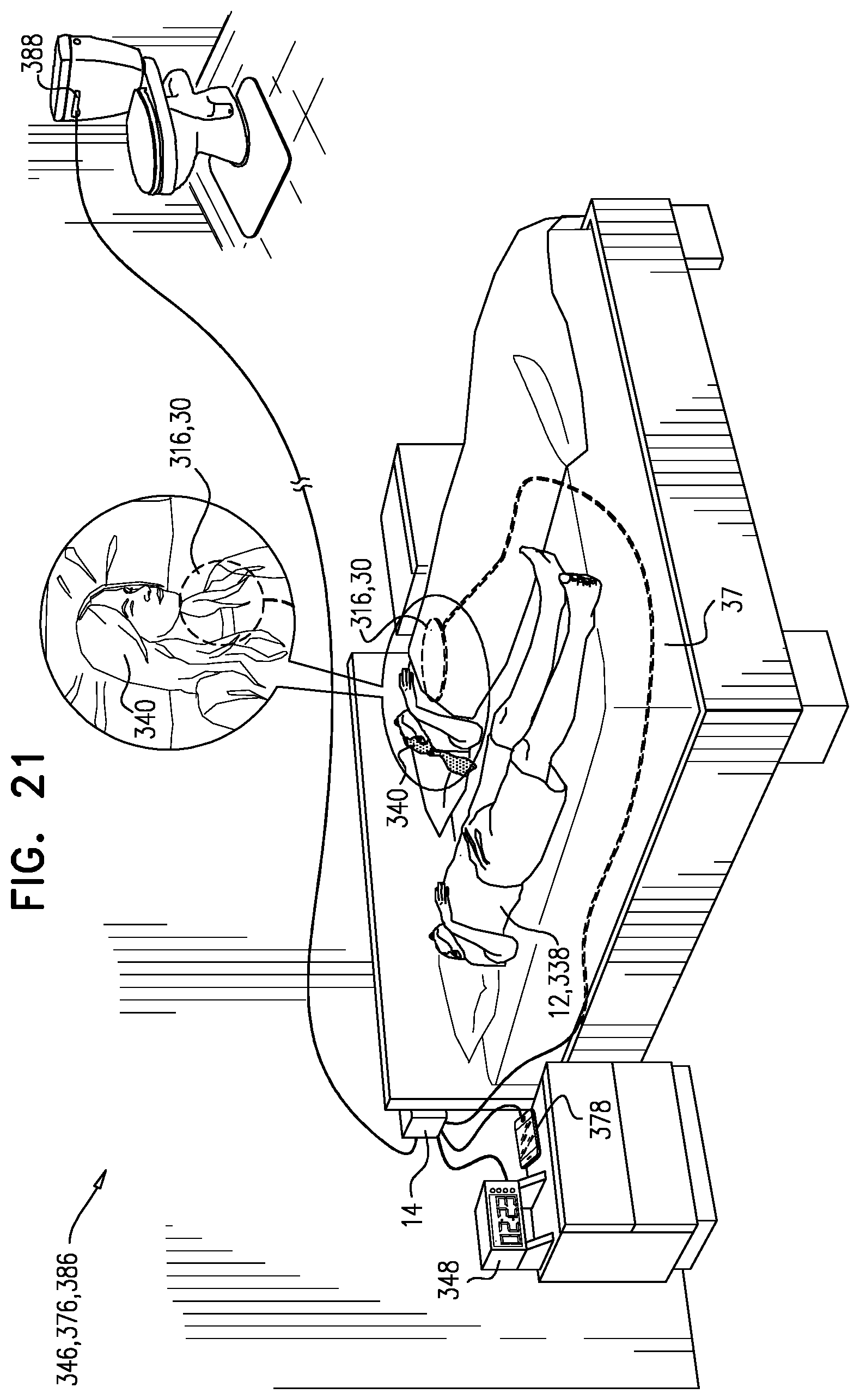 Patent US12588833 Figure 20 – Monitoring a sleeping subject