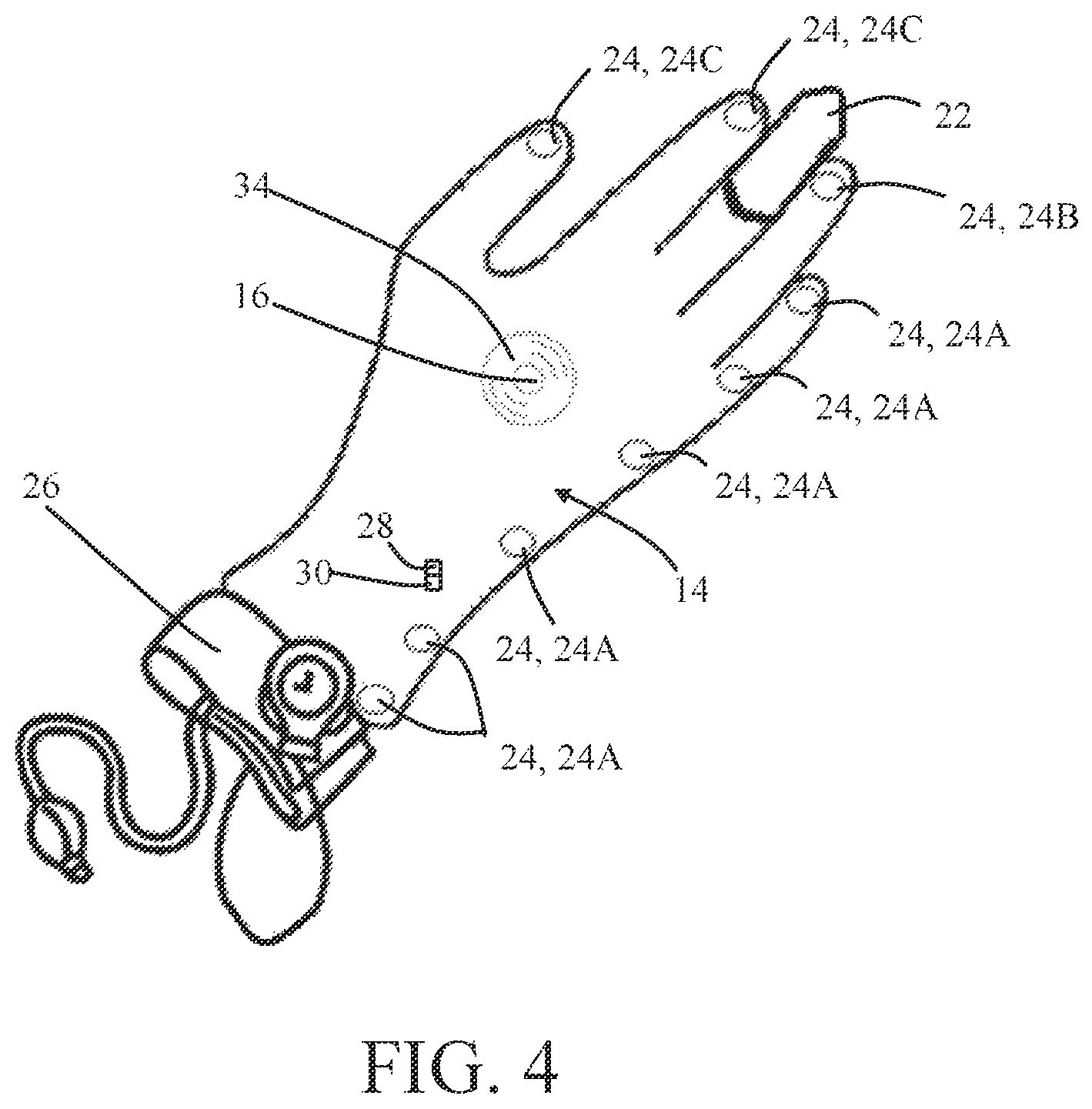 Patent US12588849 Figure 3 – Garment medical examination system