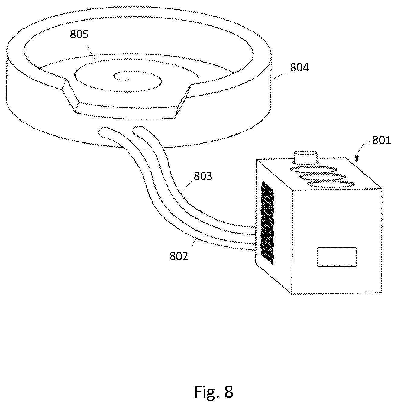 Patent US12588873 Figure 8 – Animal care and monitoring platform