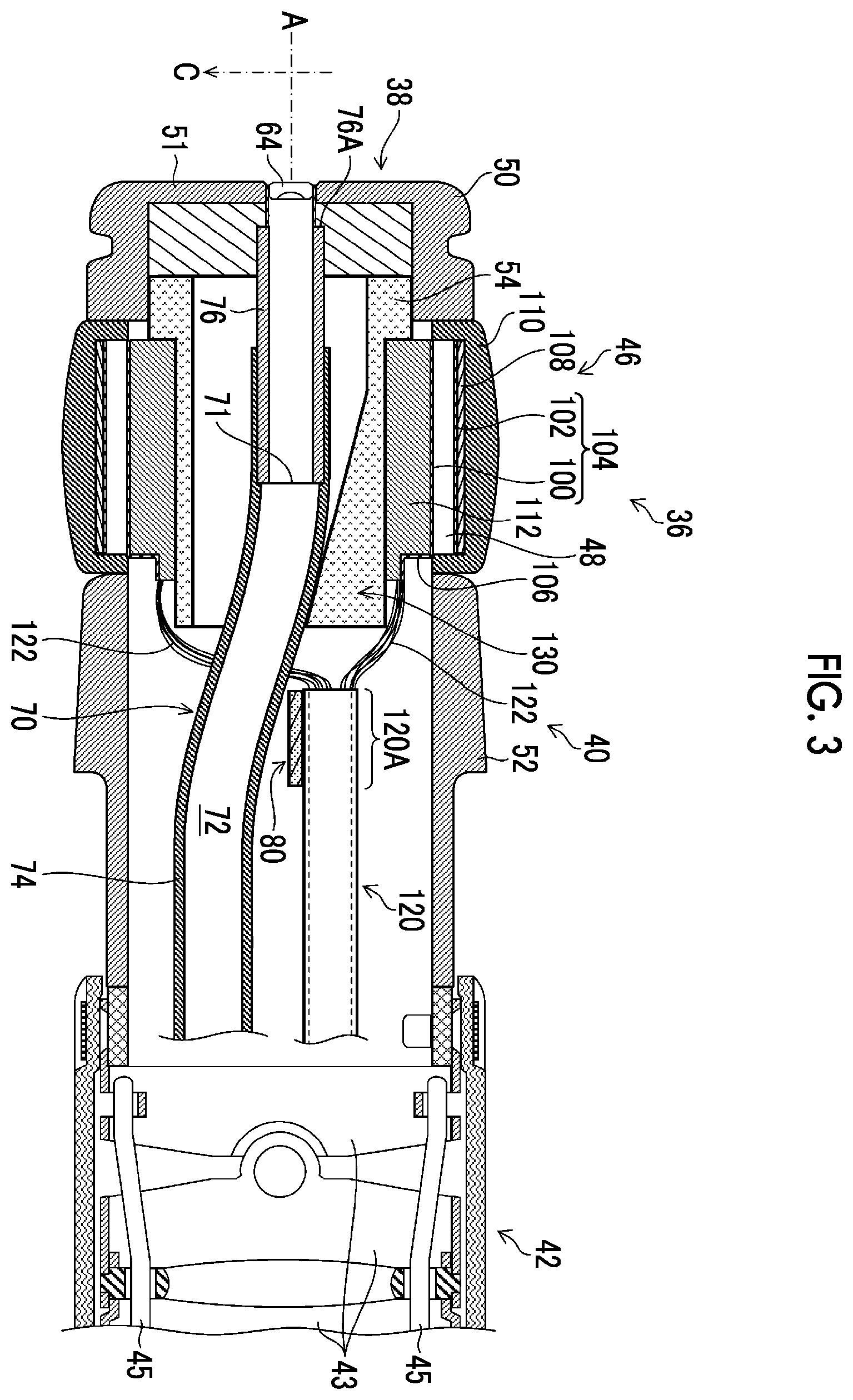 Patent US12588889 Figure 3 – Ultrasonic endoscope
