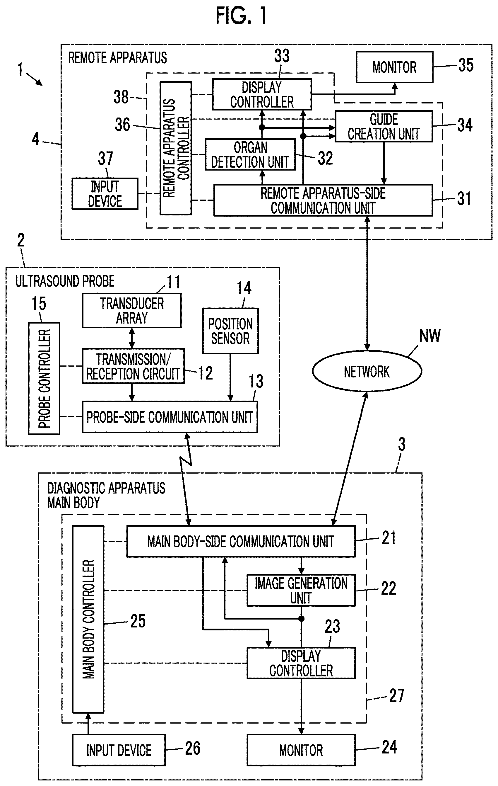 Patent US12588892 Figure 1 – Ultrasound diagnostic system and control method of ultrasound diagnostic system