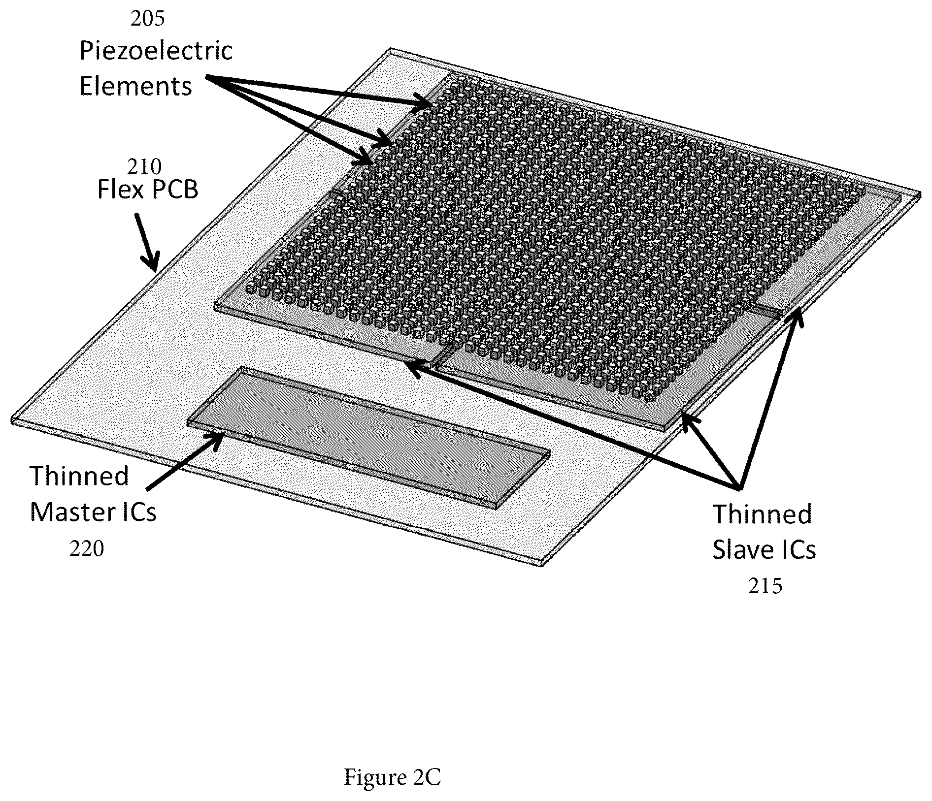Patent US12588895 Figure 4 – System, method, computer-accessible medium and apparatus for flexible two-dimensional ultrasound phased array