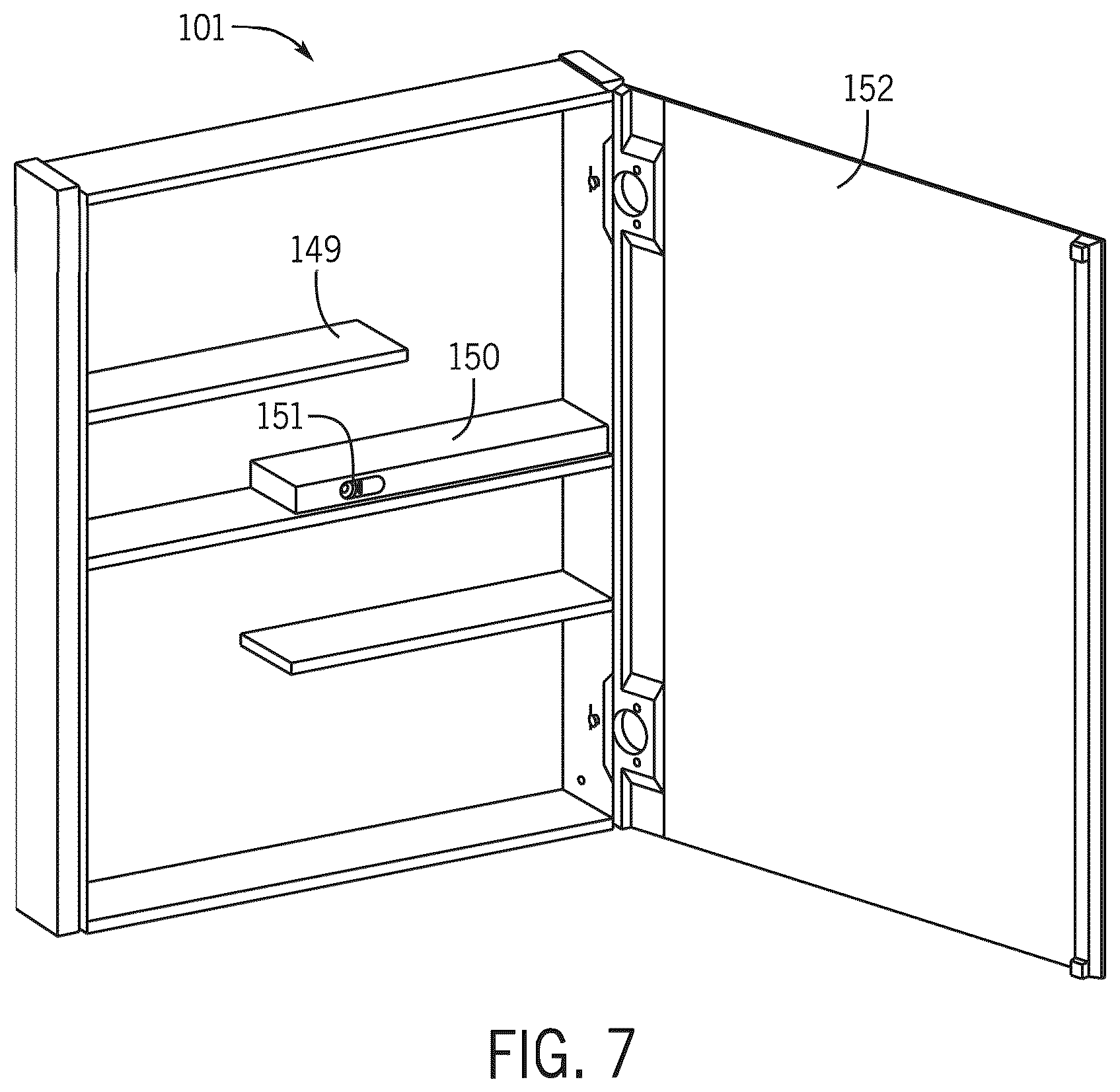 Patent US12588901 Figure 7 – Health care mirror