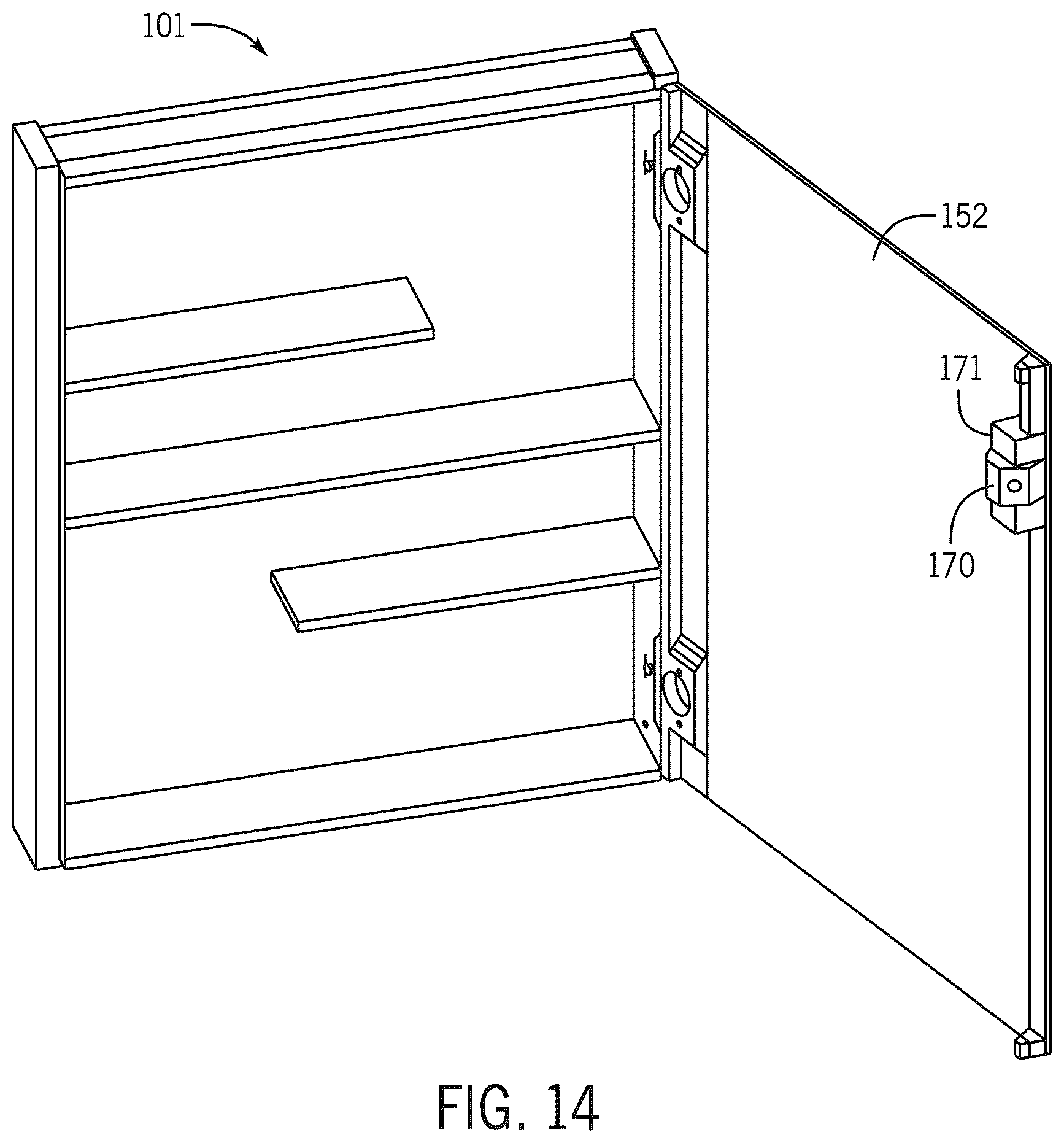 Patent US12588901 Figure 14 – Health care mirror