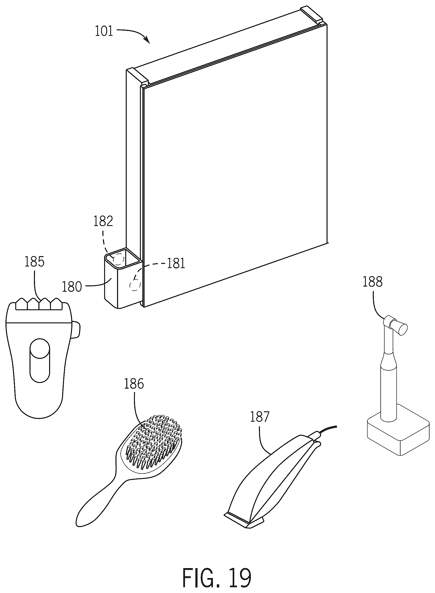 Patent US12588901 Figure 19 – Health care mirror