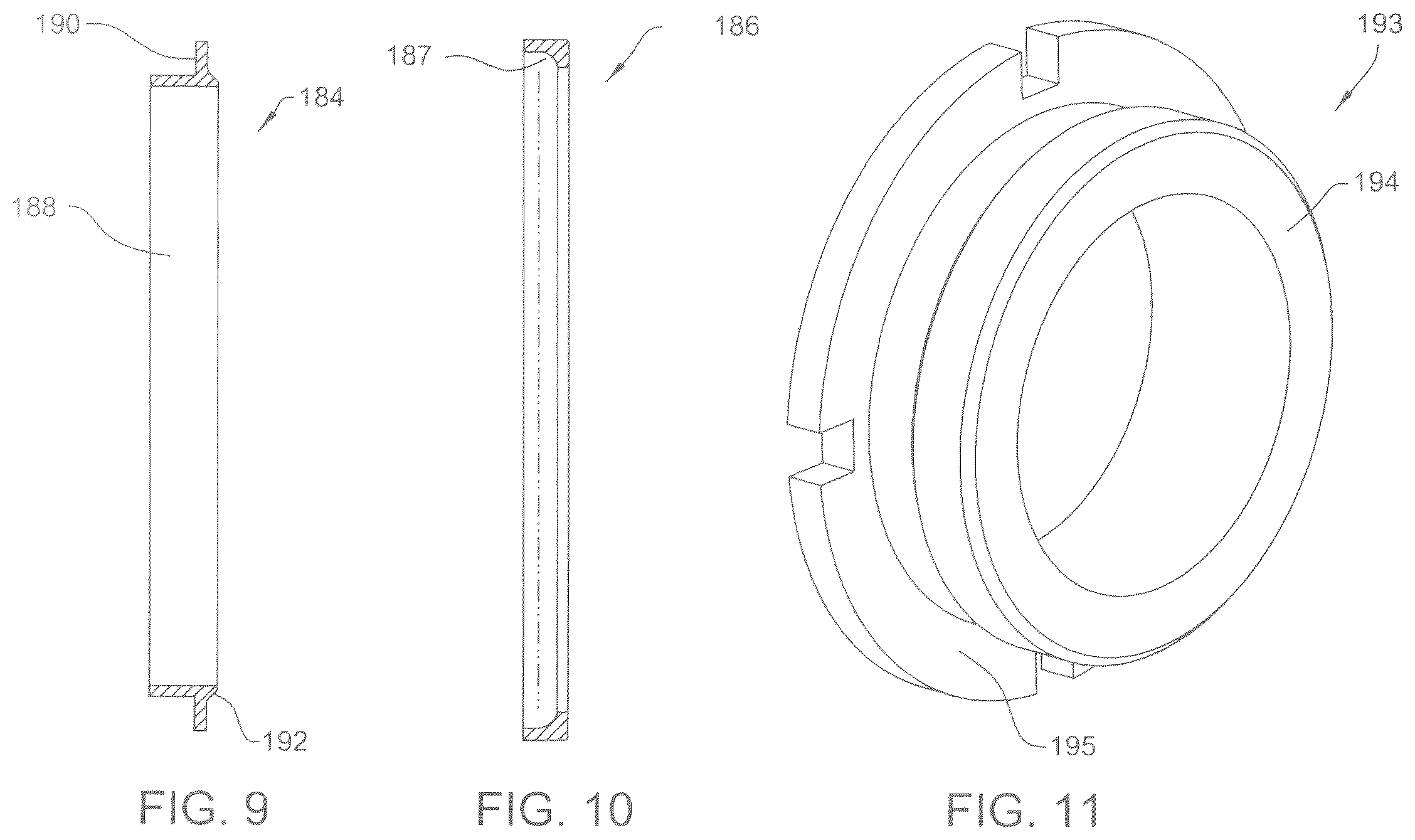 Patent US12588912 Figure 9 – Surgical saw for actuating a saw blade with an oscillating head, the saw having a coupling assembly for releasably holding the saw blade