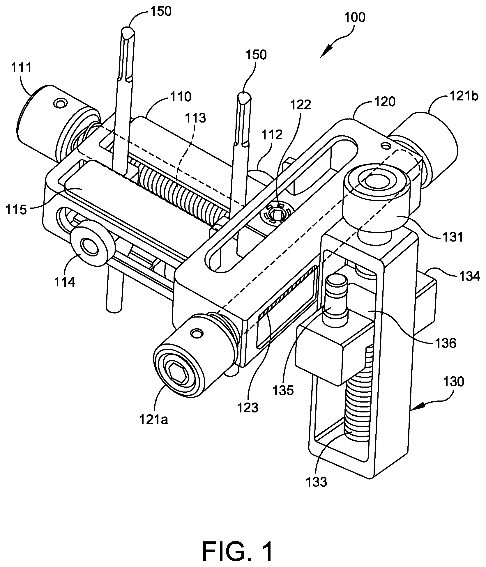 Patent US12588916 Figure 1 – Ankle replacement system and method