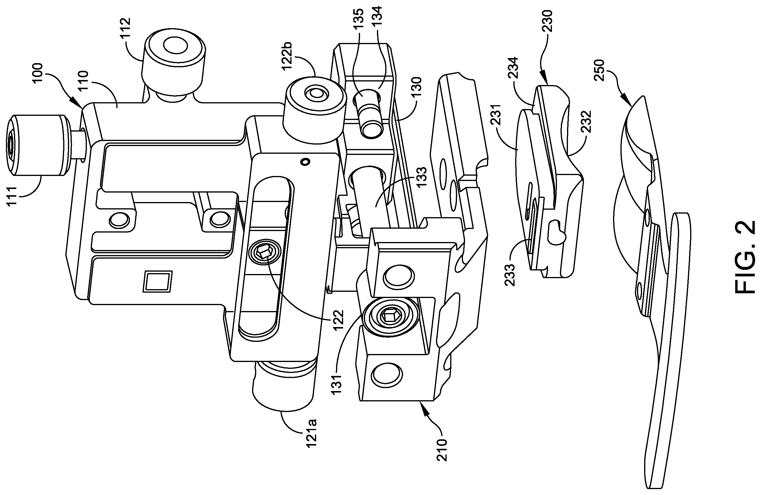 Patent US12588916 Figure 2 – Ankle replacement system and method