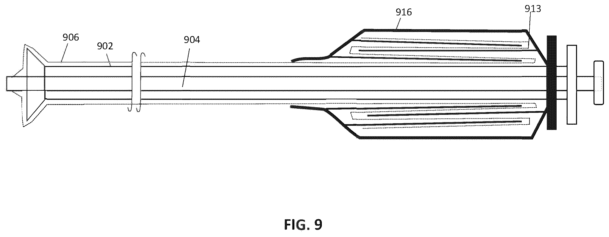 Patent US12588918 Figure 9 – Inverting capture apparatuses having material depots