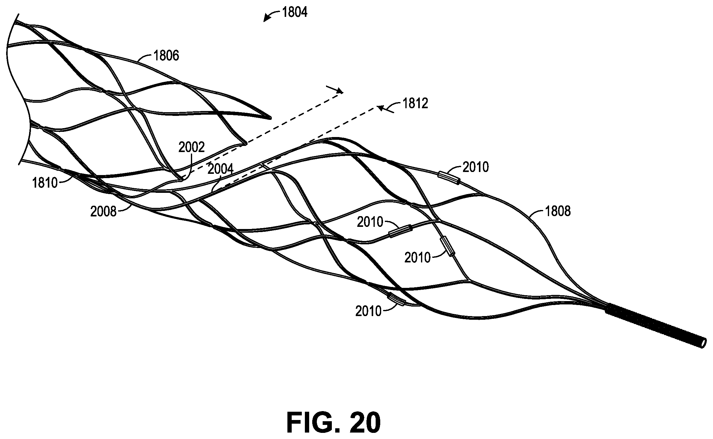 Patent US12588919 Figure 11 – Thrombectomy device having clot arrestor