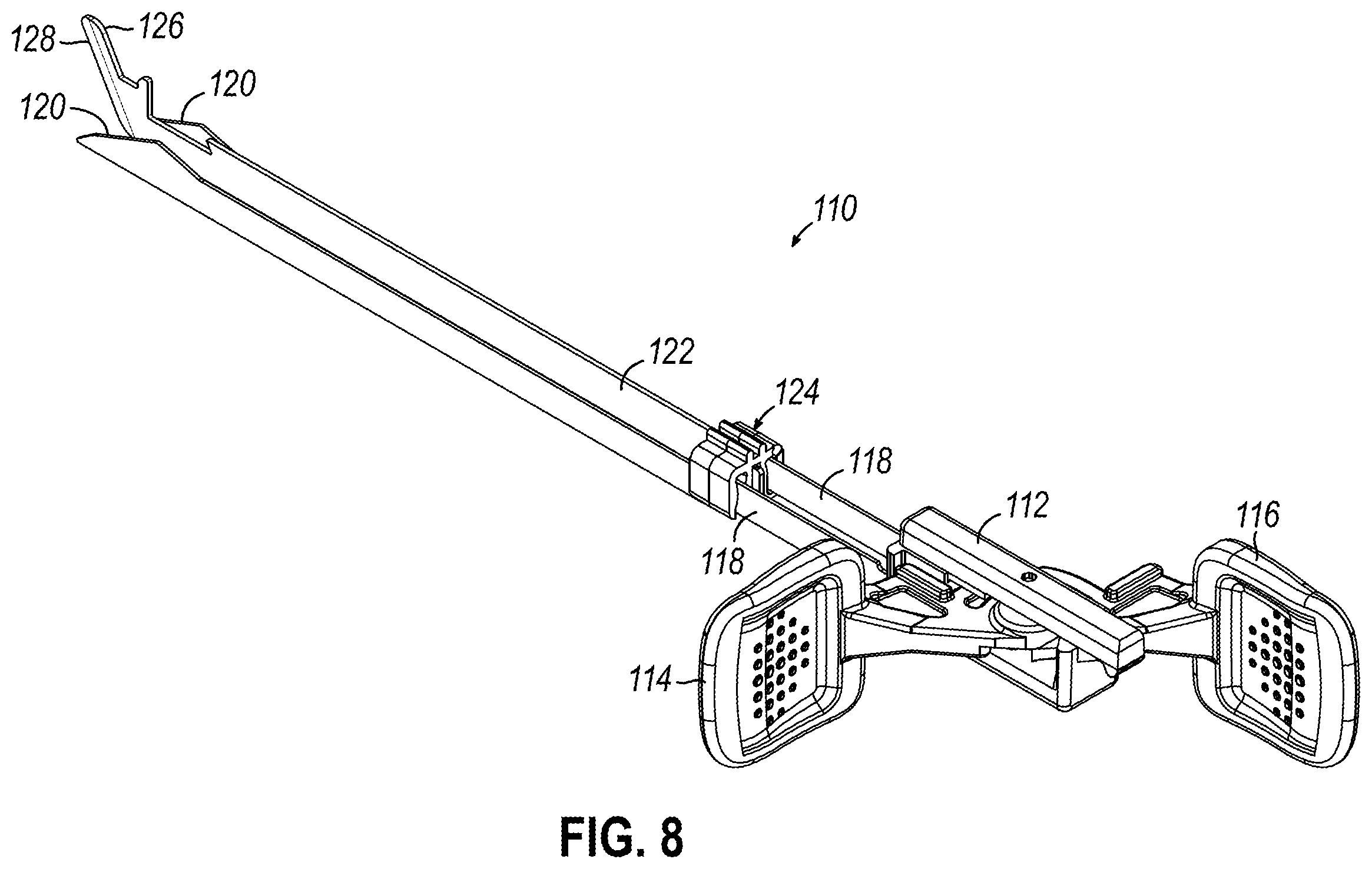 Patent US12588920 Figure 6 – Clamping lockout for linear surgical stapler