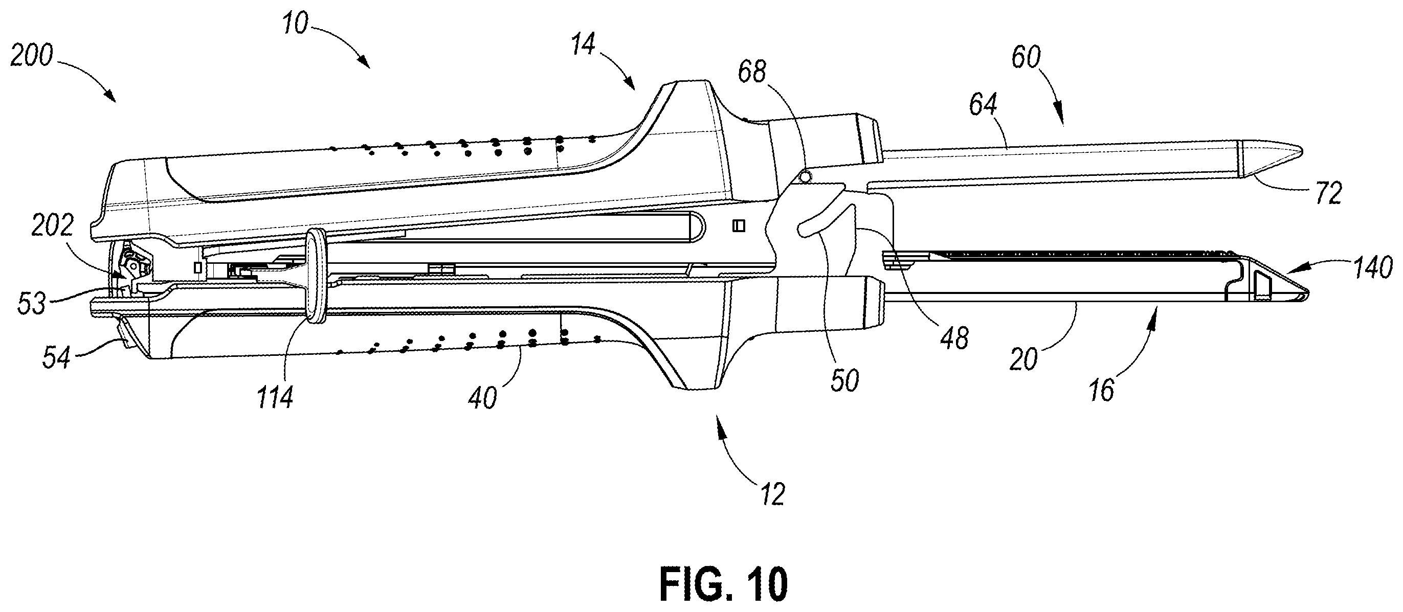 Patent US12588920 Figure 12 – Clamping lockout for linear surgical stapler