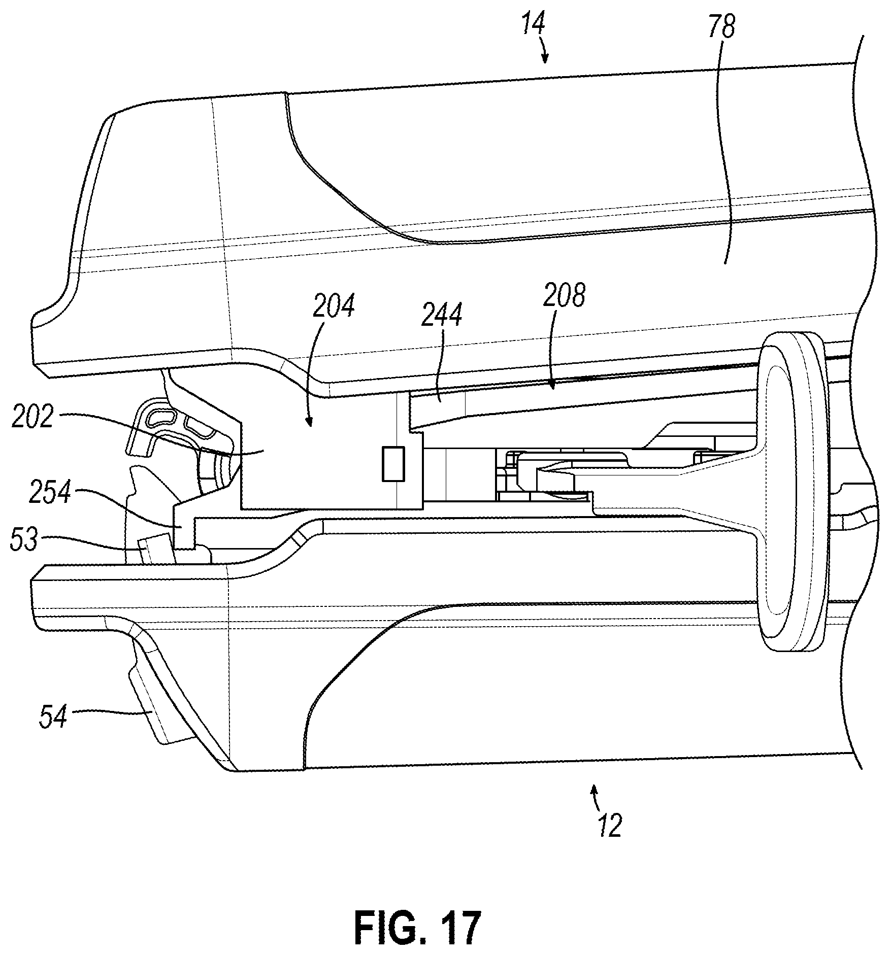 Patent US12588920 Figure 19 – Clamping lockout for linear surgical stapler