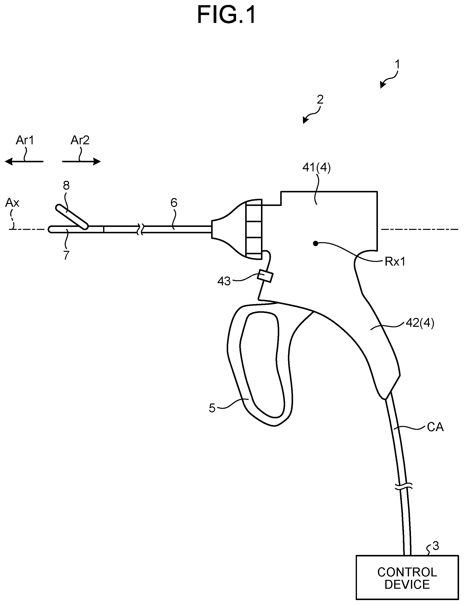 Patent US12588921 Figure 1 – Treatment tool, treatment tool assembling method, and treatment tool disassembling method
