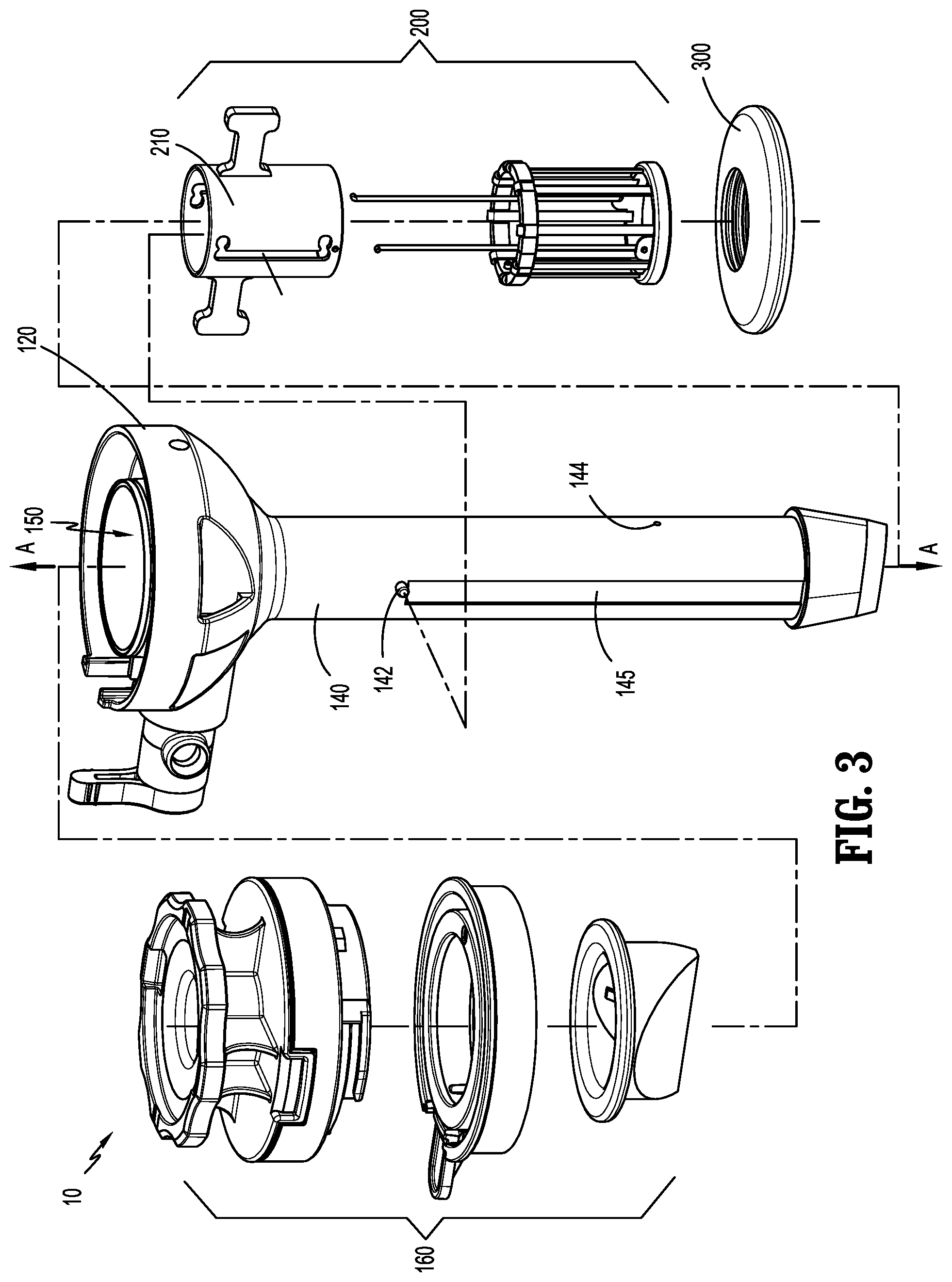 Patent US12588927 Figure 3 – Surgical access device with fixation mechanism