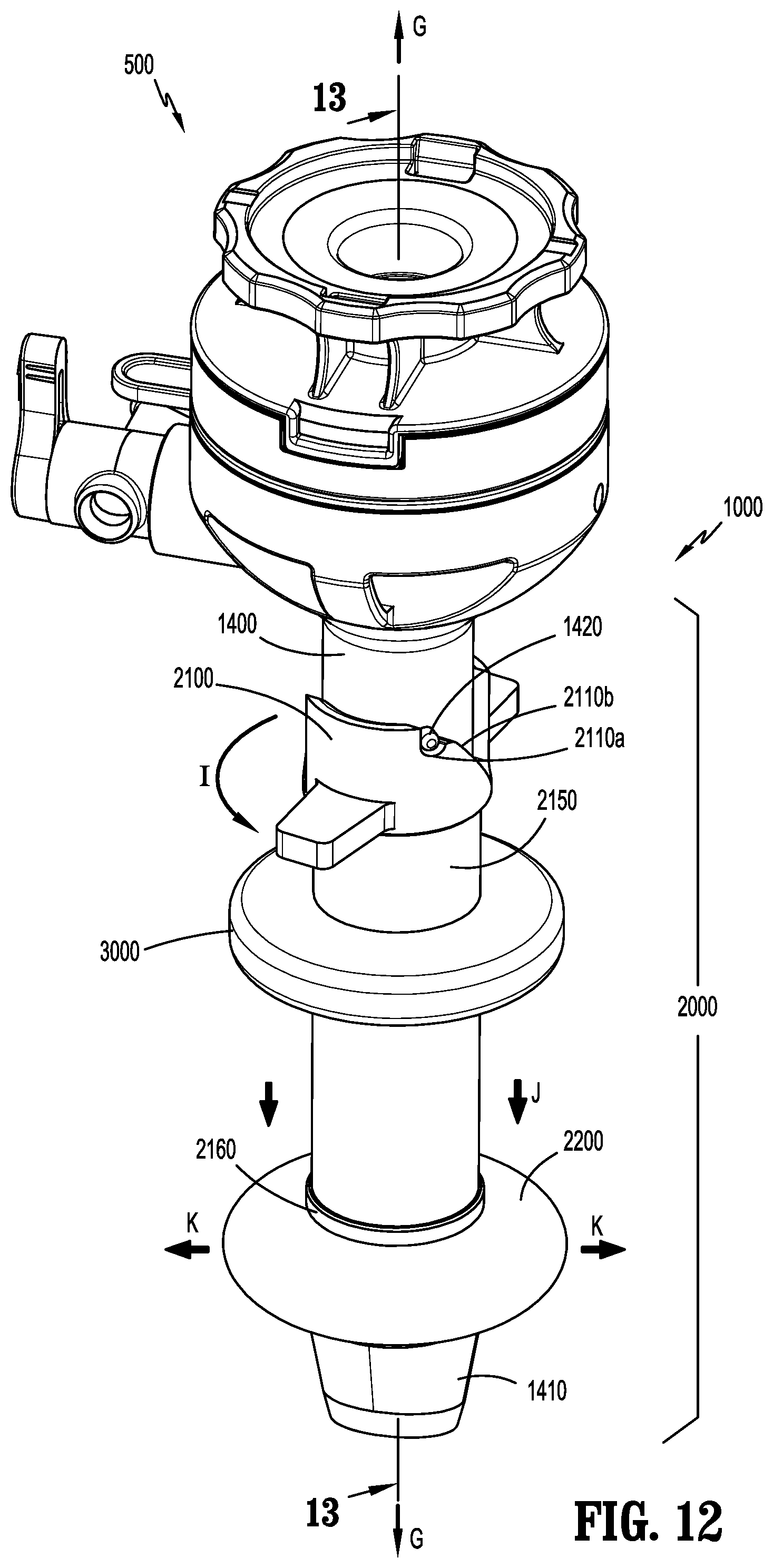 Patent US12588927 Figure 12 – Surgical access device with fixation mechanism