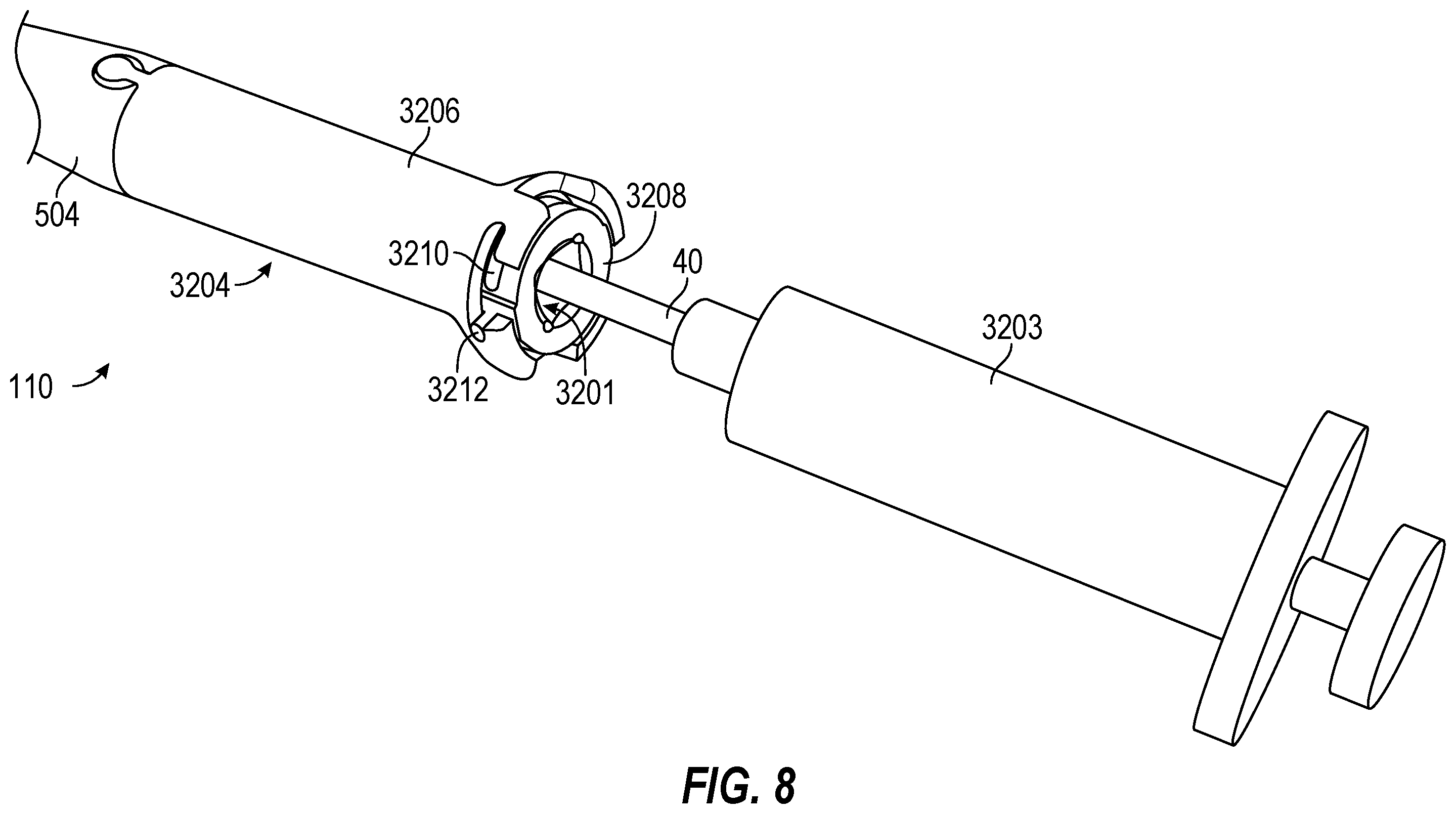Patent US12588930 Figure 8 – Devices, systems, and methods of use for delivery of materials in combination with intramedullary devices