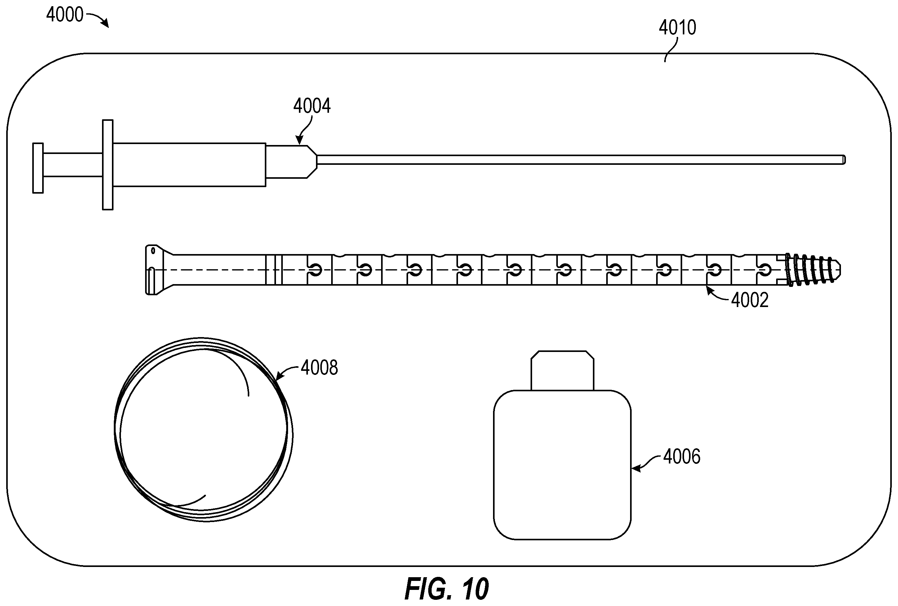 Patent US12588930 Figure 10 – Devices, systems, and methods of use for delivery of materials in combination with intramedullary devices