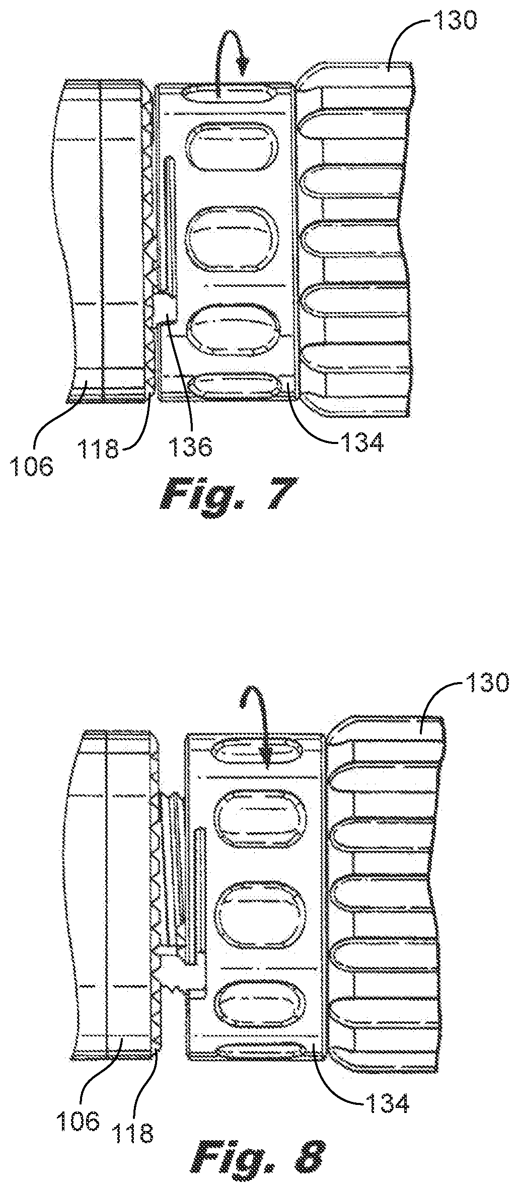 Patent US12588935 Figure 5 – Interspinous implant insertion instrument with staggered path implant deployment mechanism