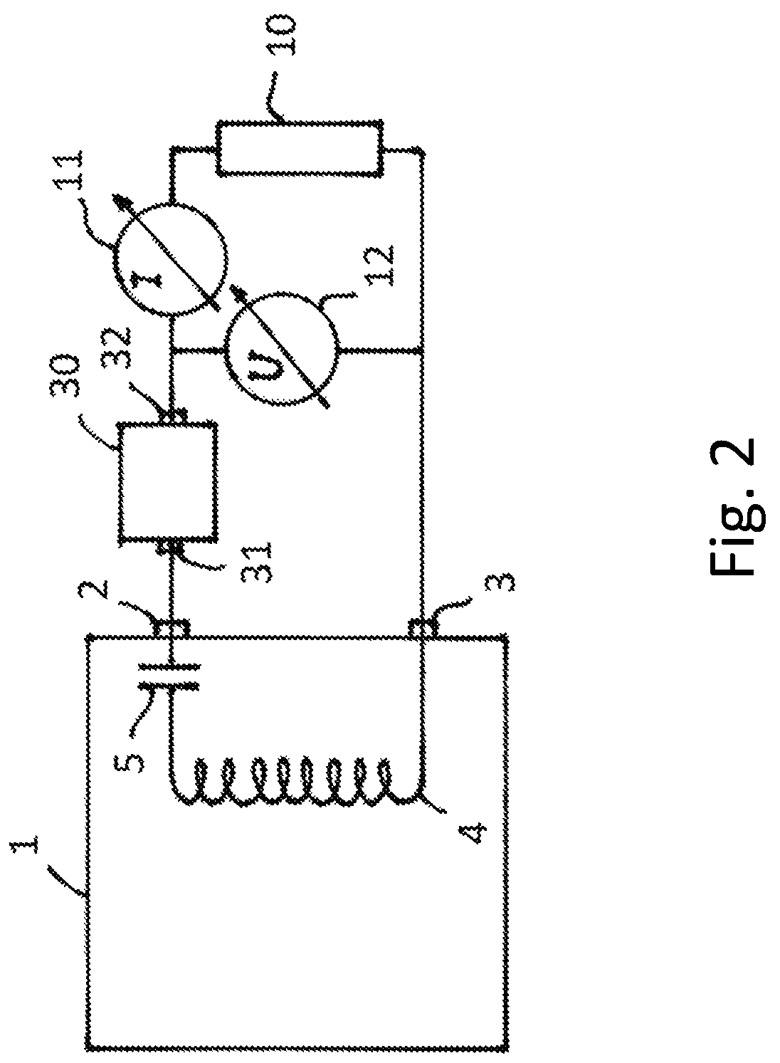 Patent US12588940 Figure 2 – Testing device for an electrosurgical generator