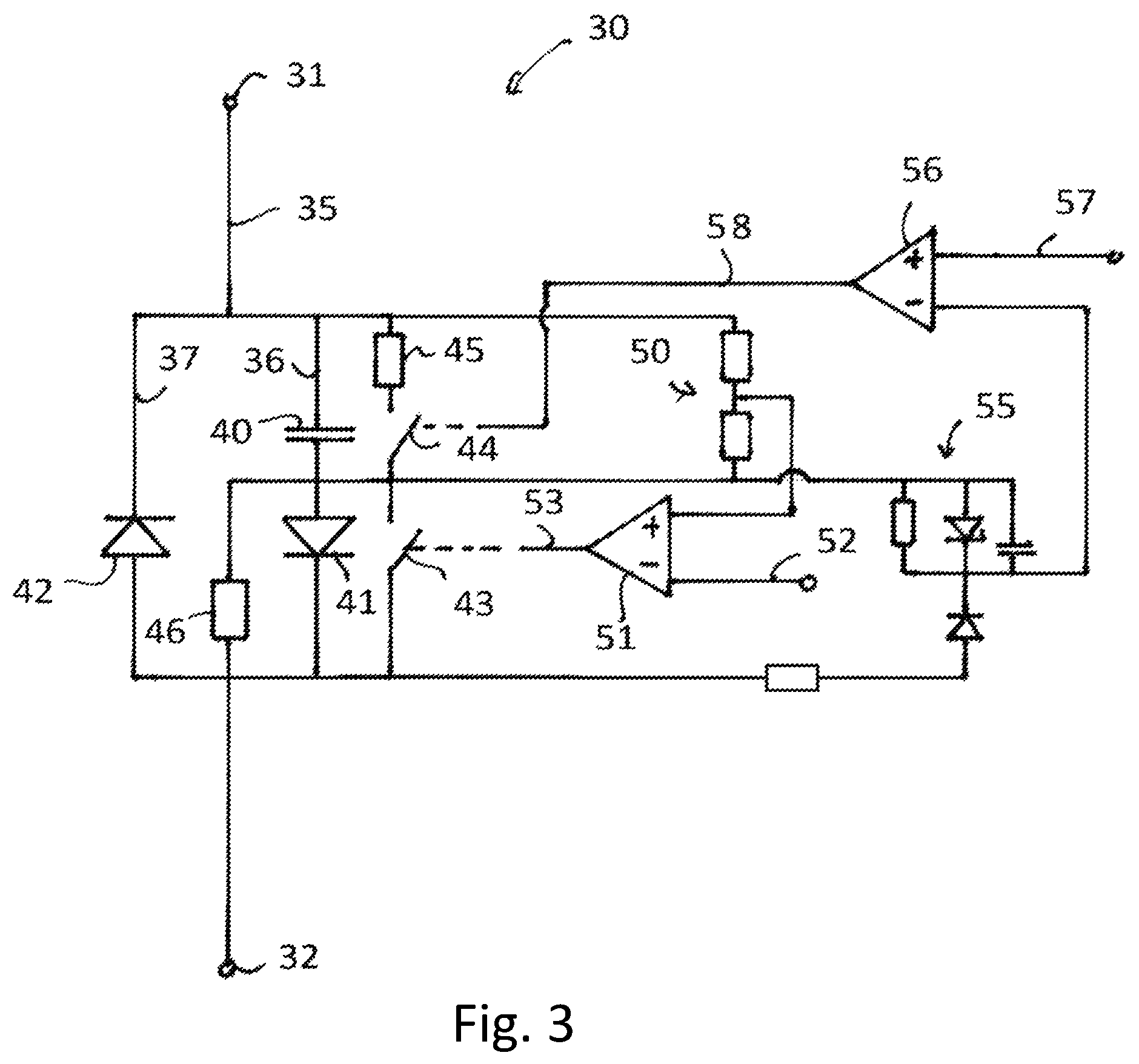 Patent US12588940 Figure 3 – Testing device for an electrosurgical generator
