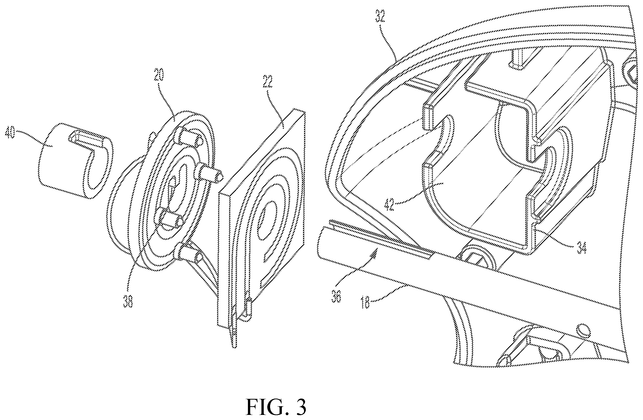Patent US12588942 Figure 3 – Continuous rotation of a surgical instrument