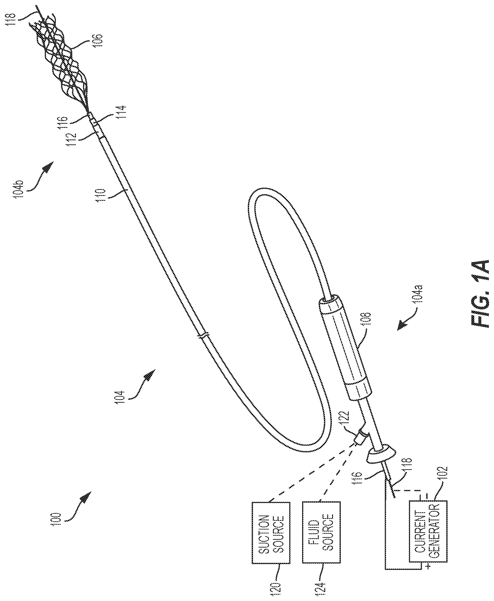Patent US12588943 — Electrically enhanced retrieval of material from vessel lumens — Figure 1