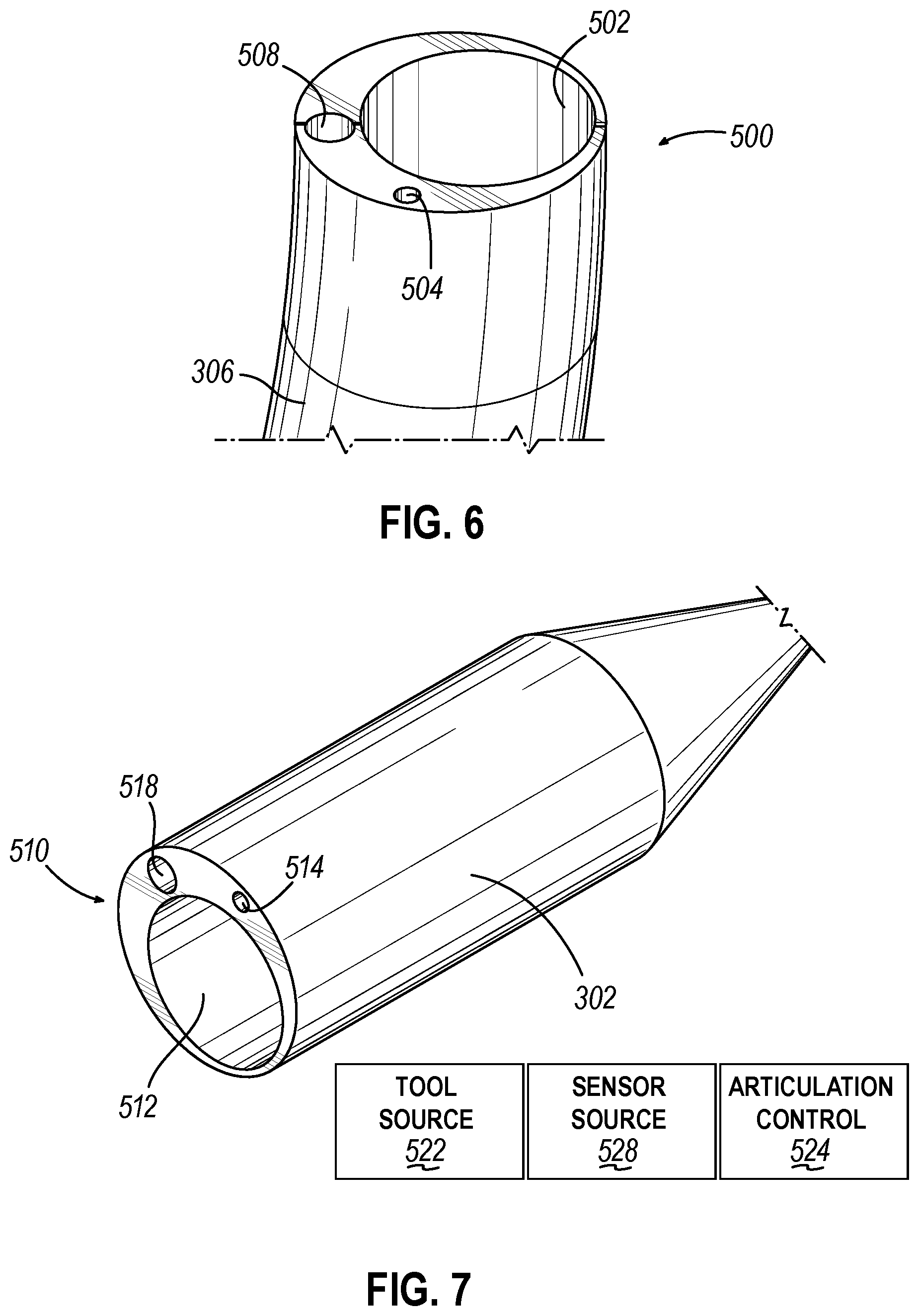 Patent US12588954 Figure 4 – Articulating guide with integral position sensor