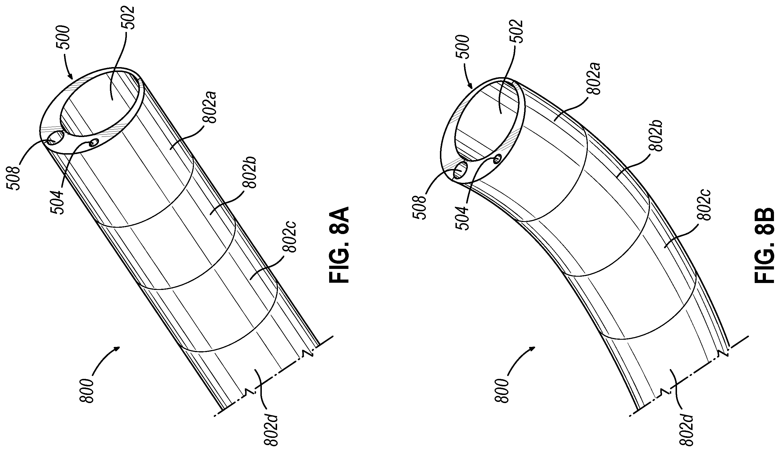 Patent US12588954 Figure 5 – Articulating guide with integral position sensor