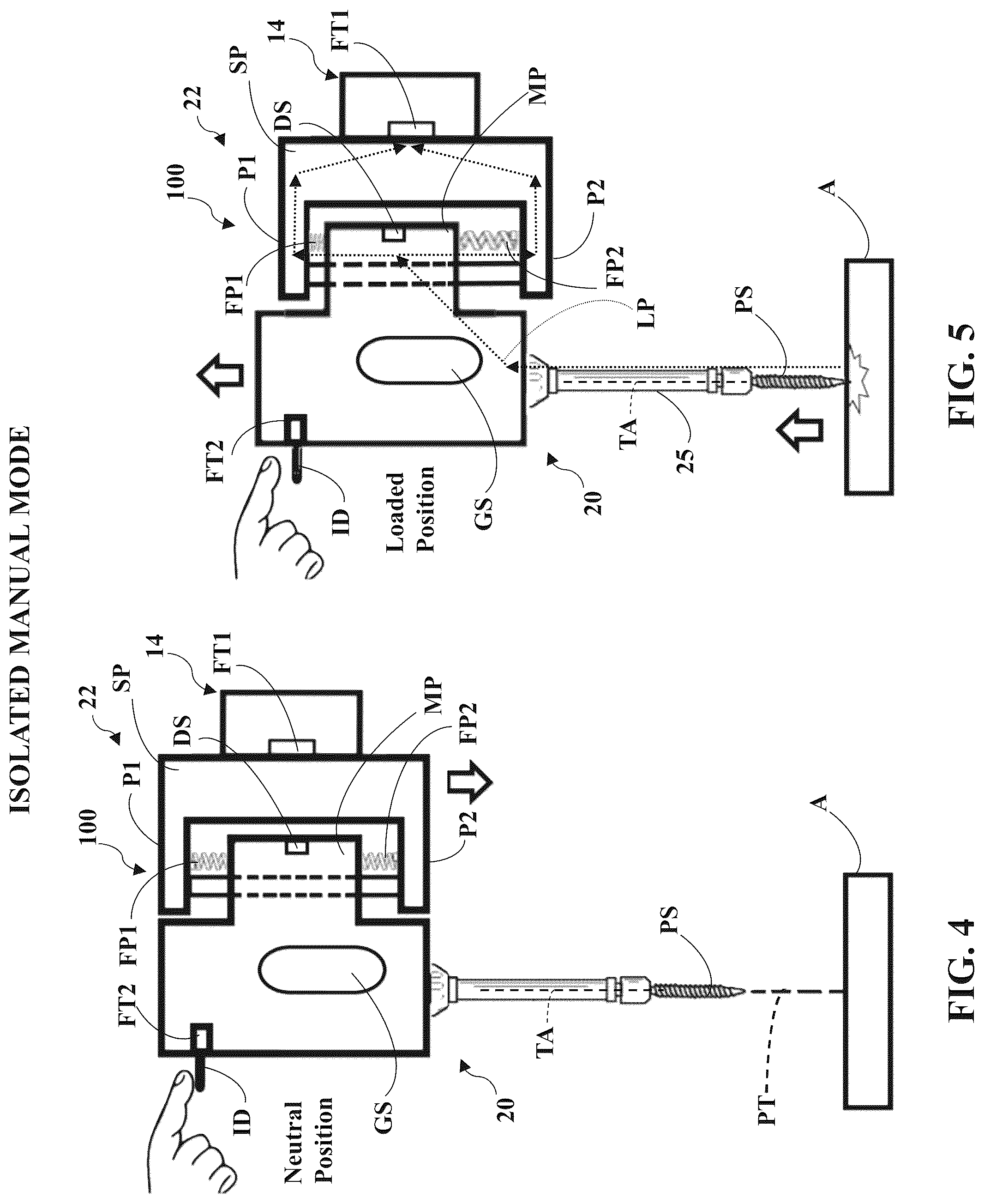 Patent US12588957 Figure 4 – Surgical robotic system with compliance mechanism