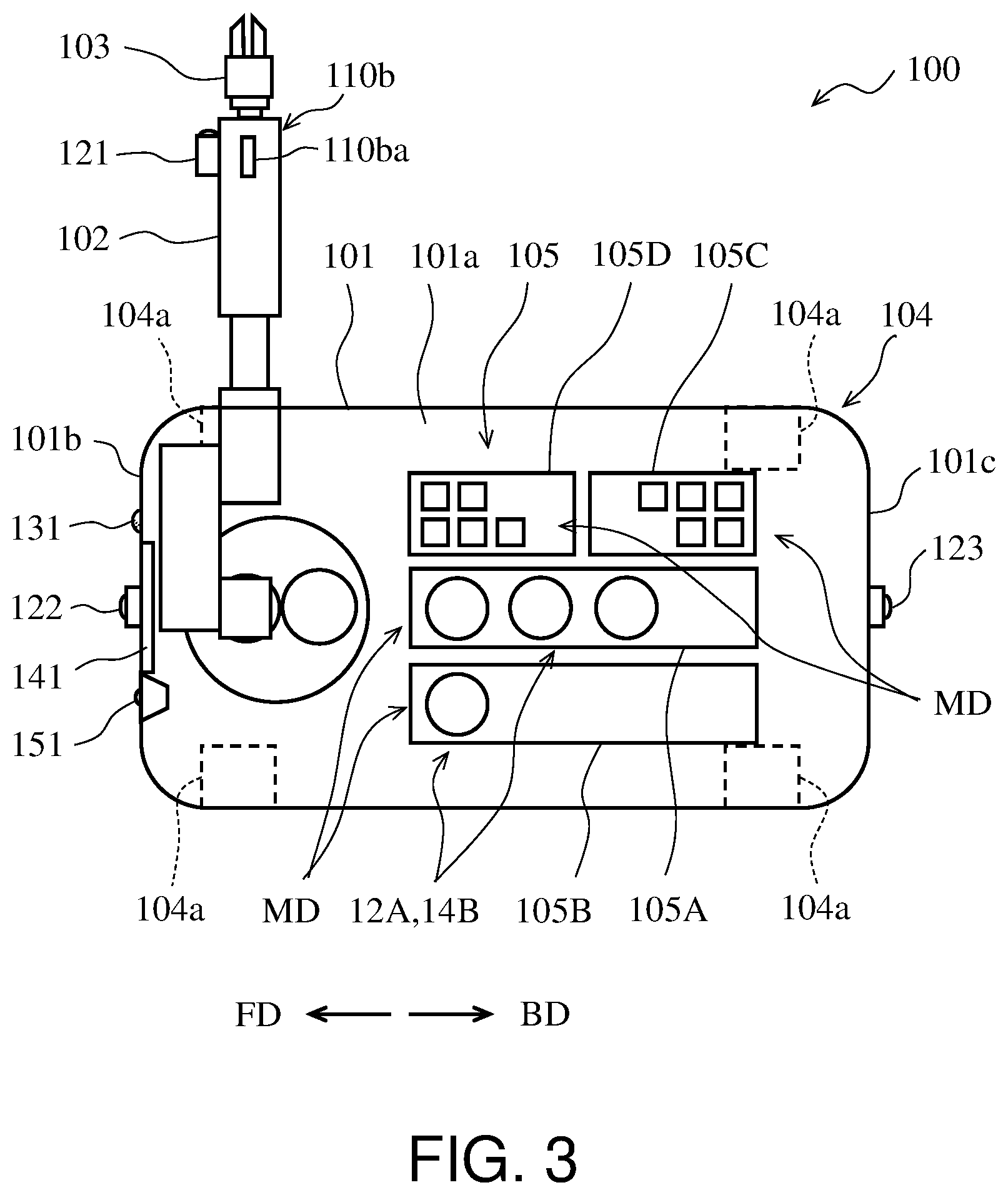 Patent US12588962 Figure 3 – Medical support robot and medical robot system
