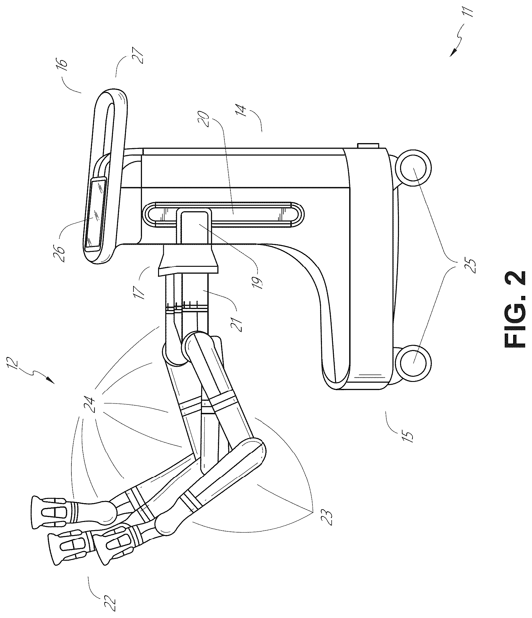 Patent US12588964 Figure 2 – Medical instrument guidance with robotic systems