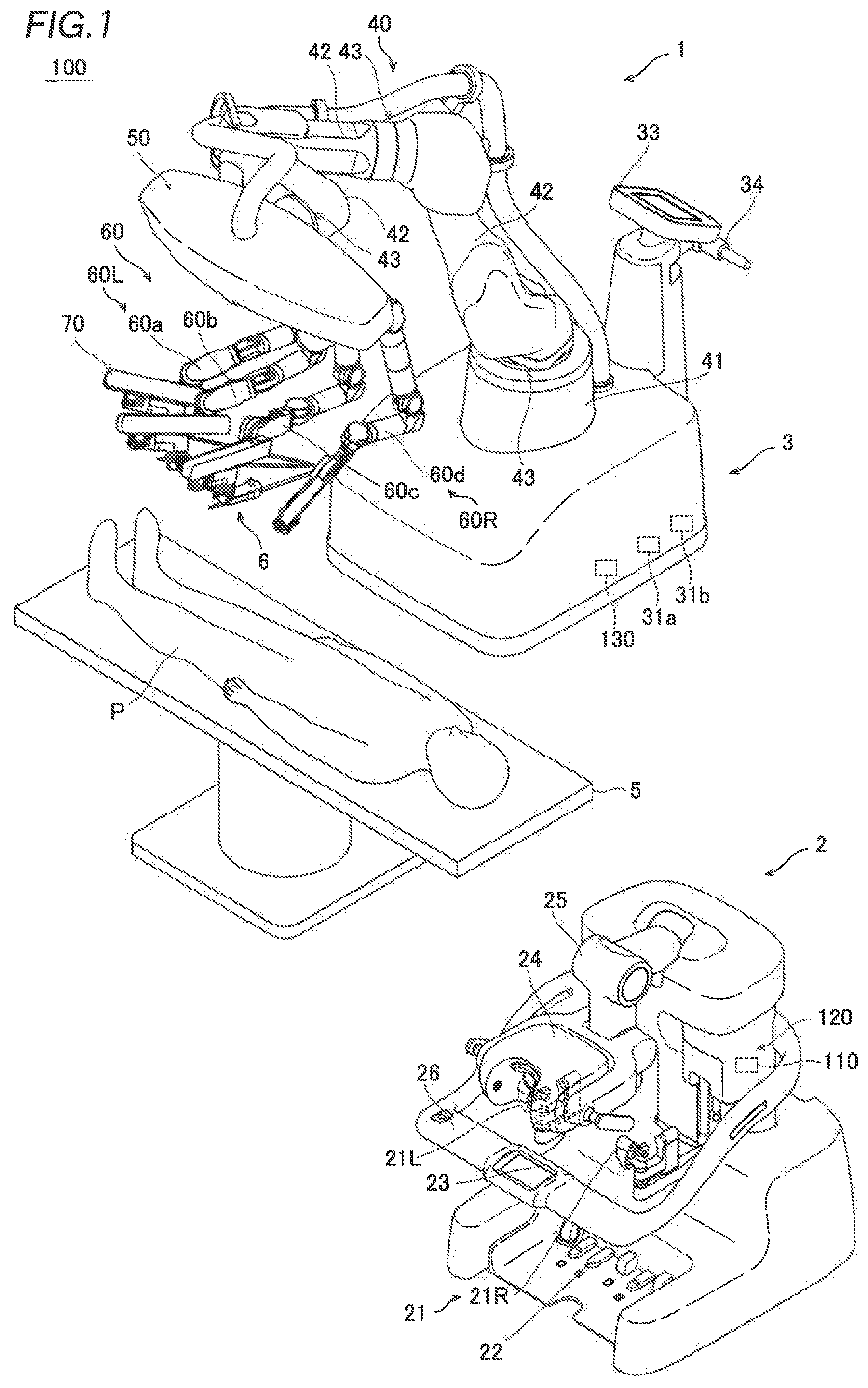 Patent US12588965 Figure 1 – Robotic surgical system and control method of robotic surgical system