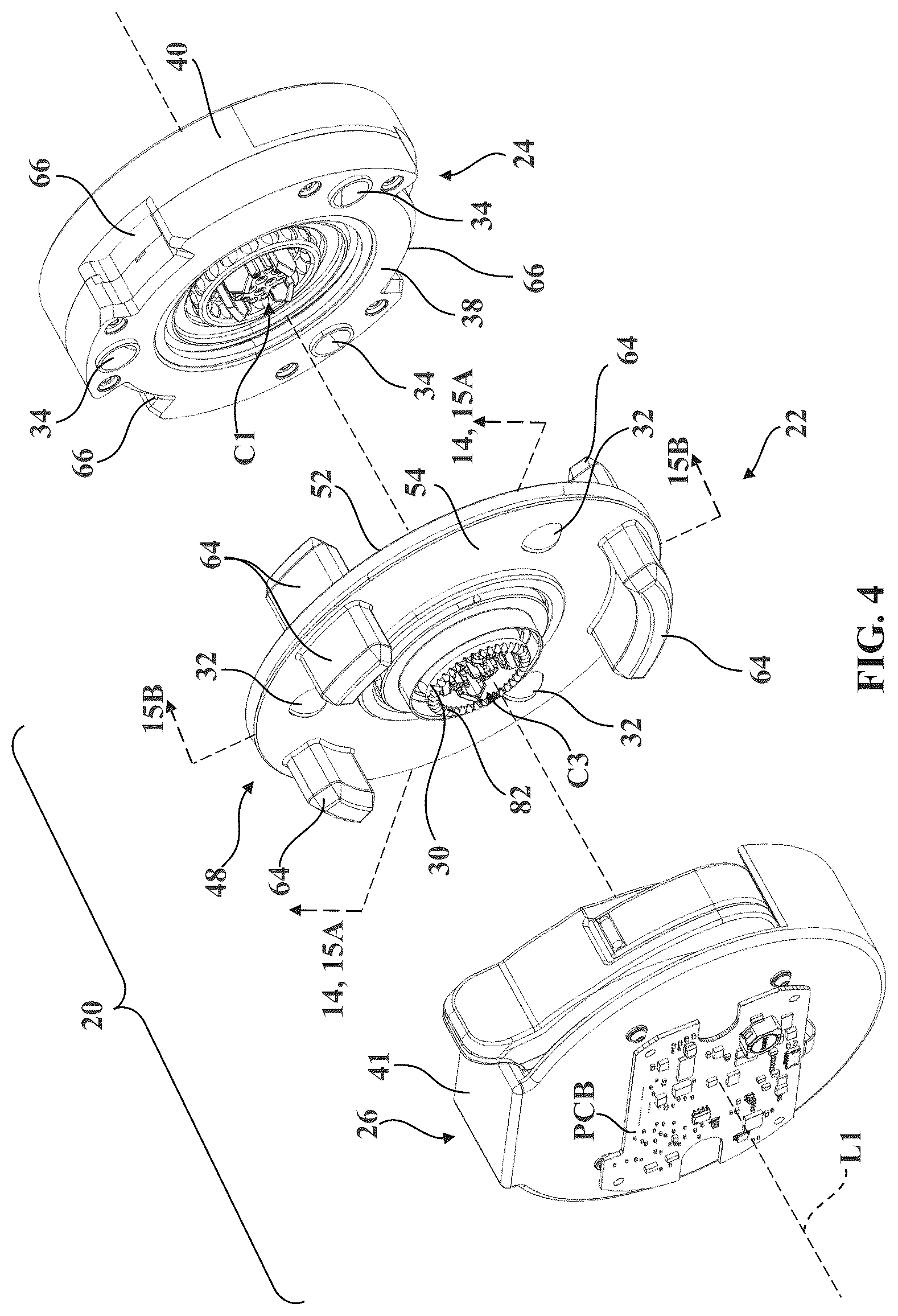Patent US12588966 Figure 3 – Robotic surgical system with illumination device to indicate mounting assembly installation condition