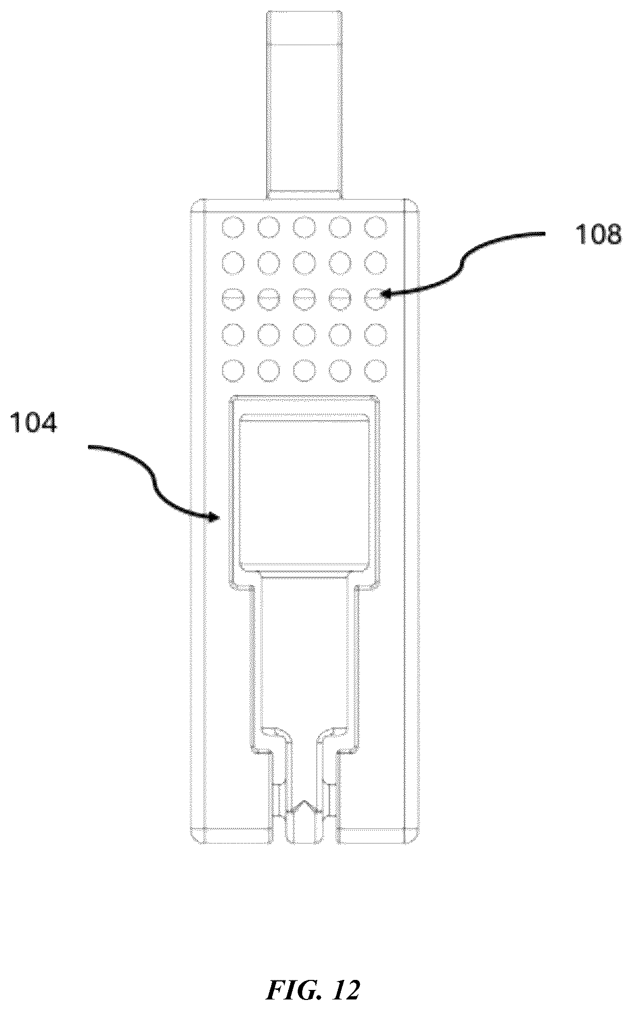 Patent US12588974 Figure 12 – Orthodontic tool comprising hook, chewy and brush members