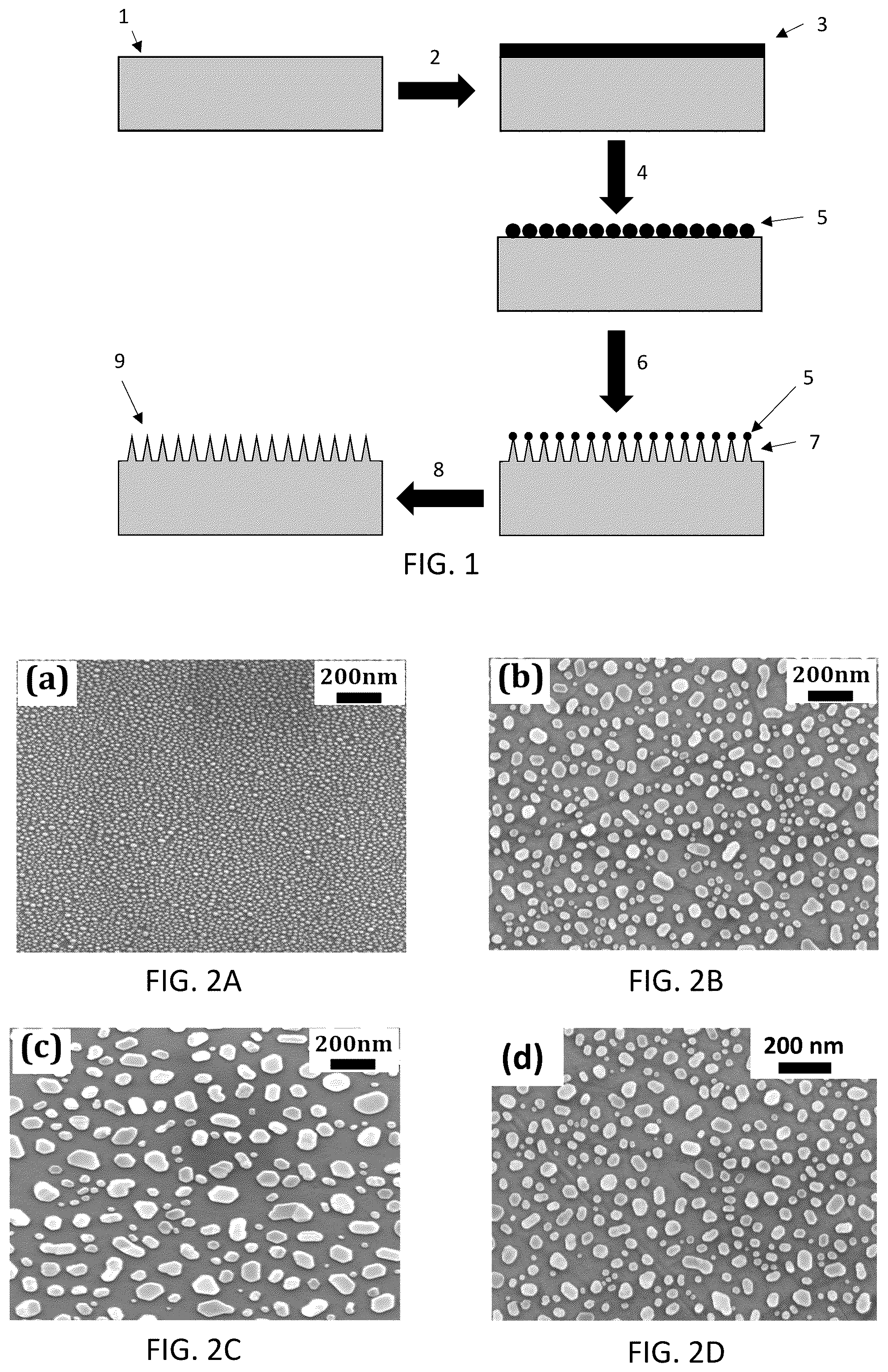 Patent US12588982 Figure 1 – Formation of monolithic nanostructures on prosthetic devices