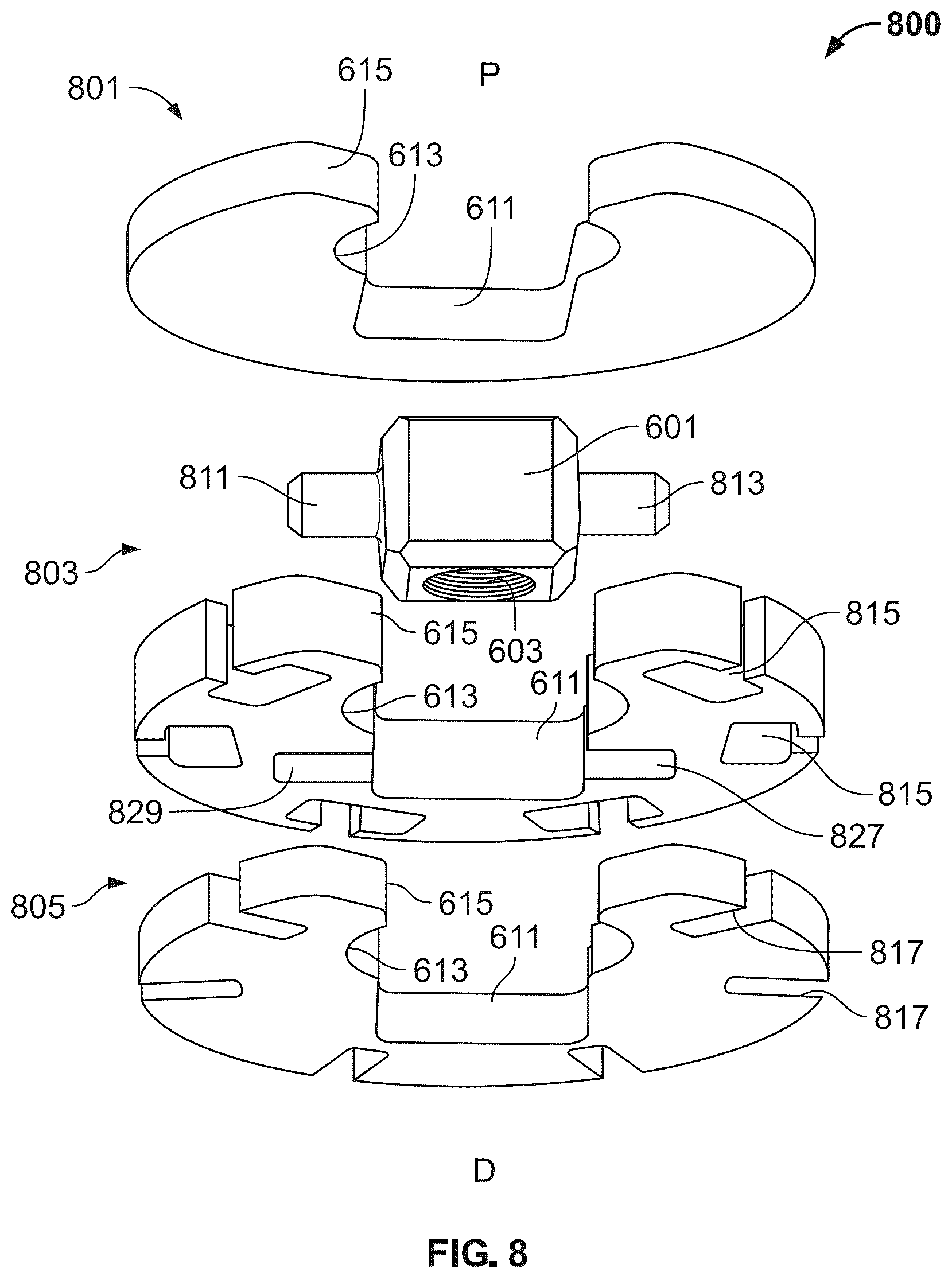 Patent US12588989 Figure 7 – Implant delivery