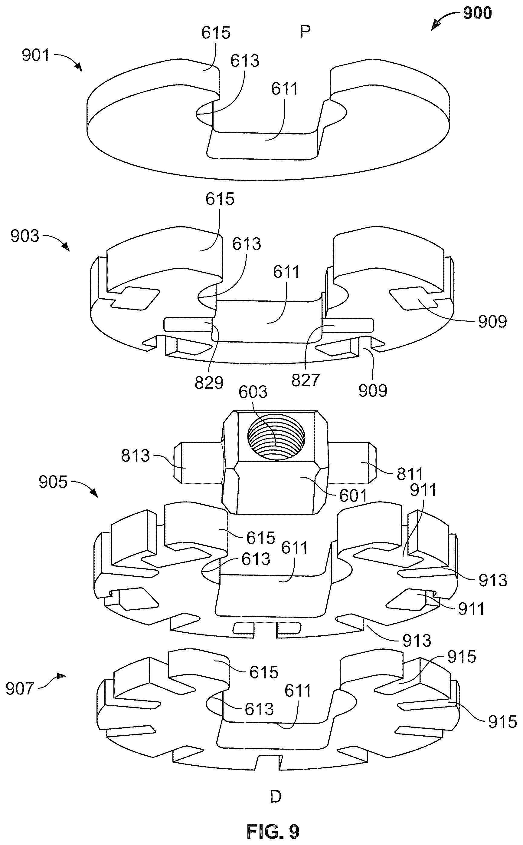 Patent US12588989 Figure 8 – Implant delivery