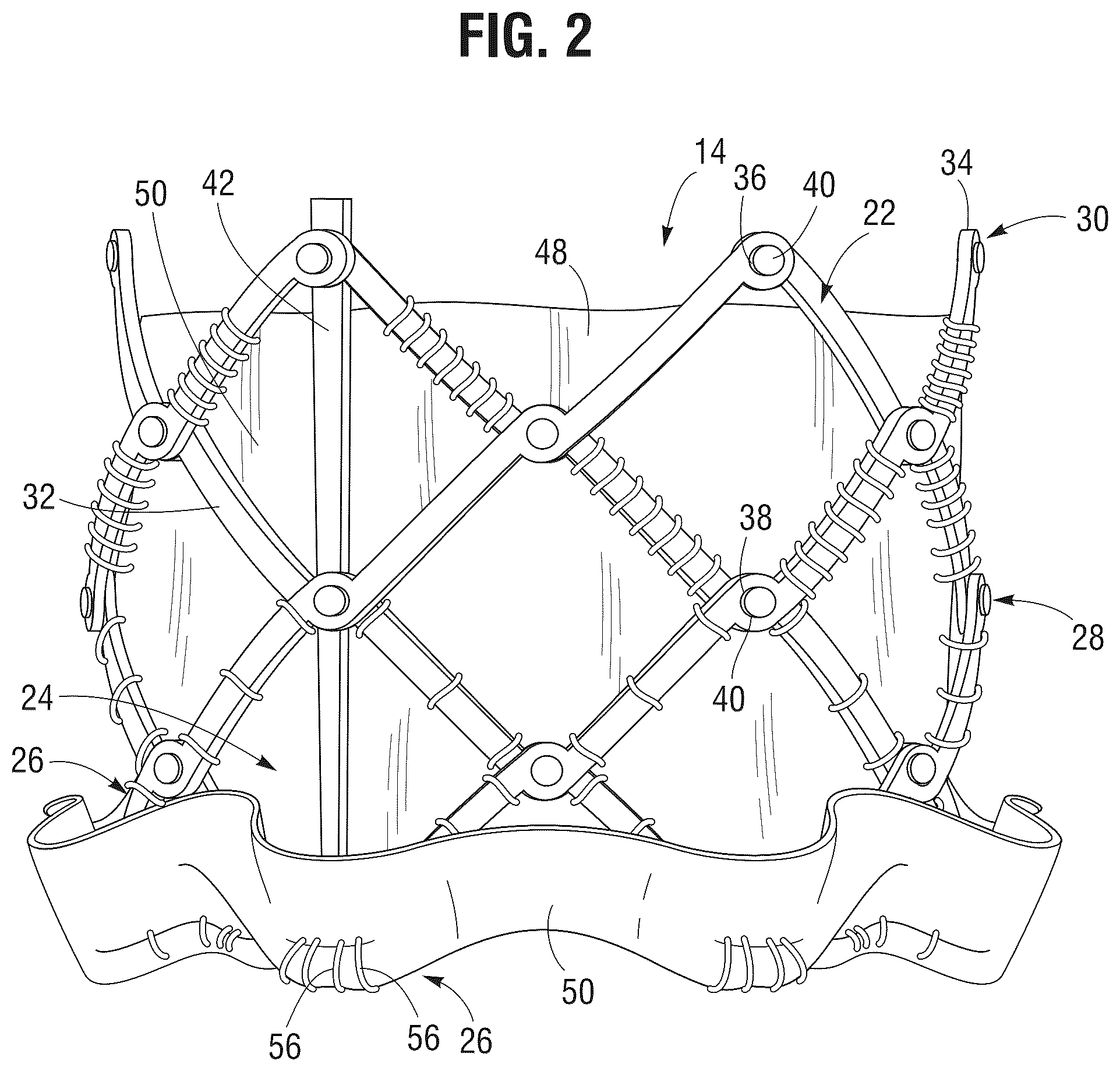 Patent US12588990 Figure 2 – Delivery apparatus for a prosthetic heart valve