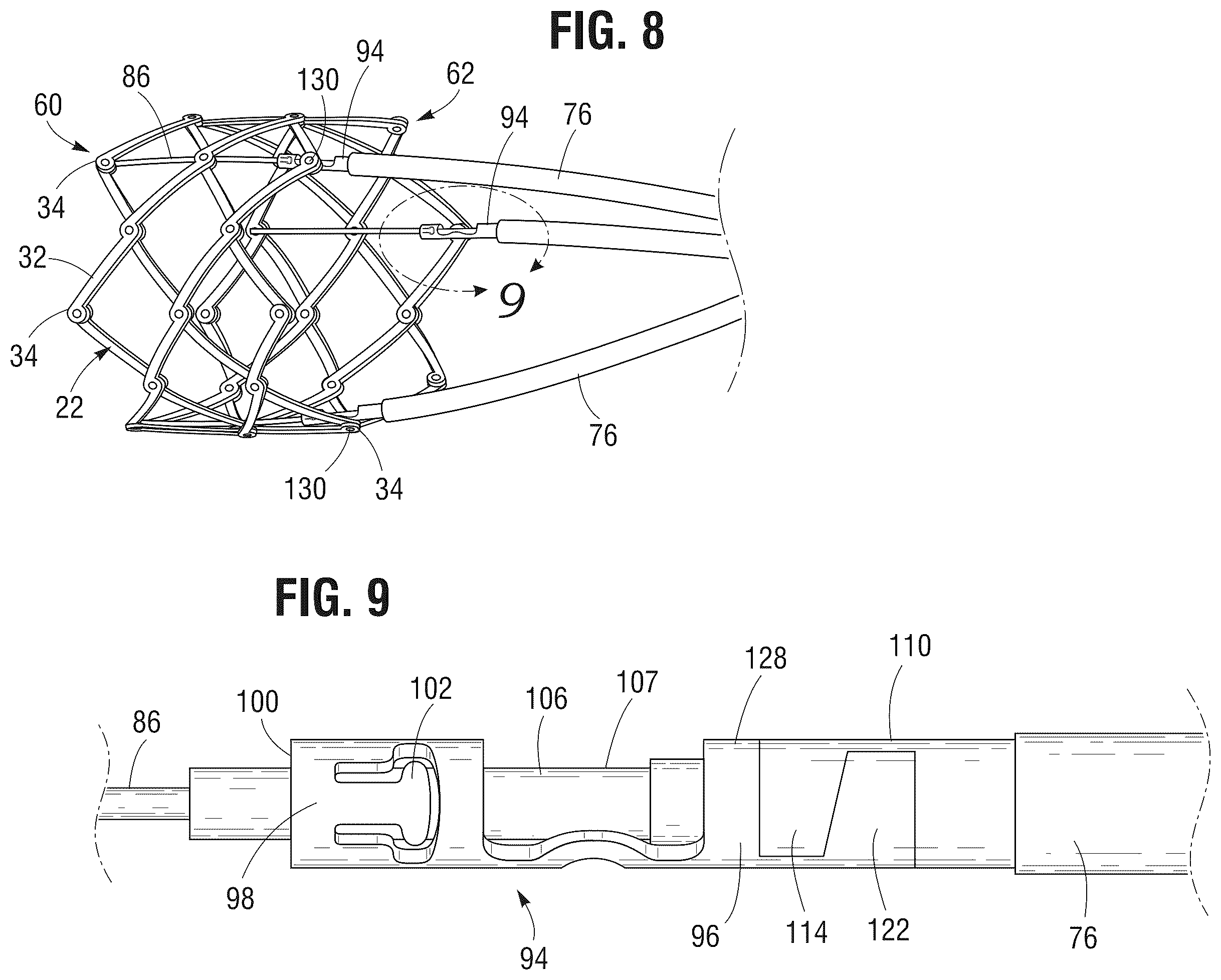 Patent US12588990 Figure 5 – Delivery apparatus for a prosthetic heart valve