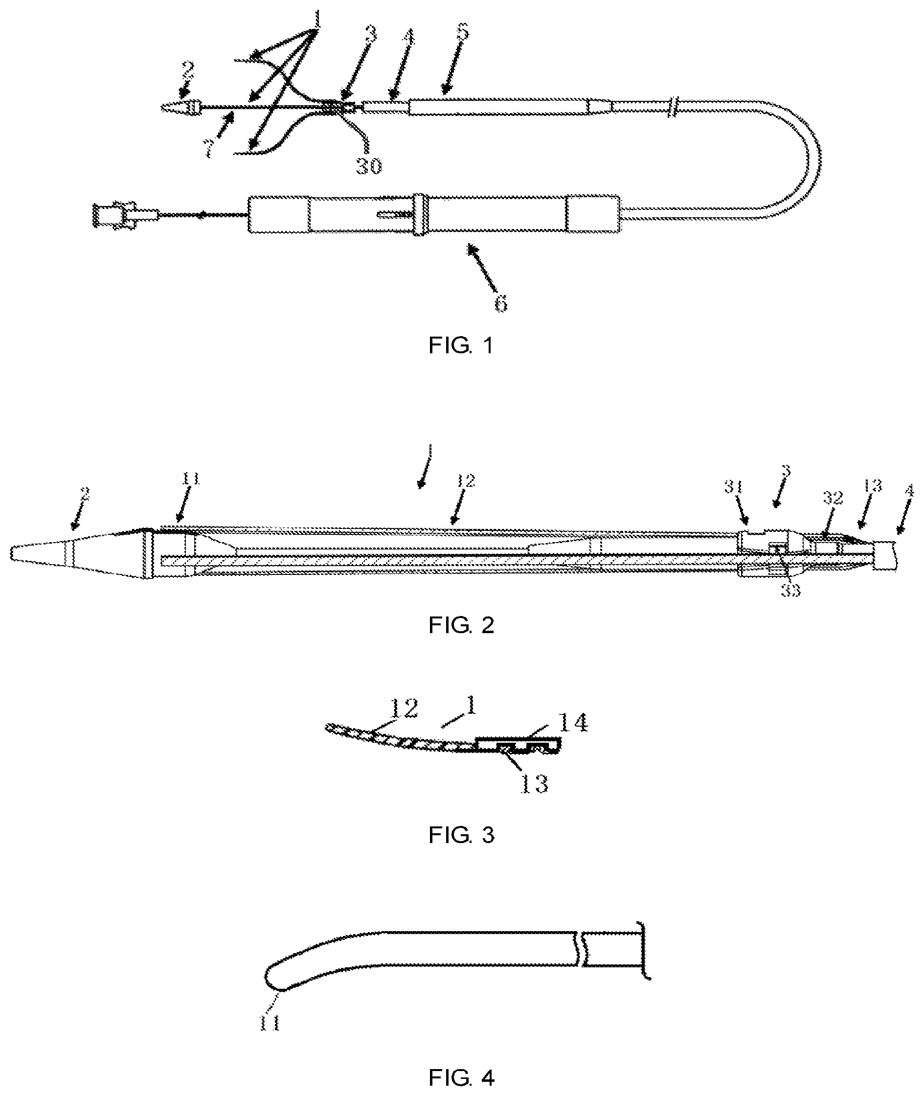 Patent US12588992 Figure 1 – Easy-to-control interventional instrument delivery device