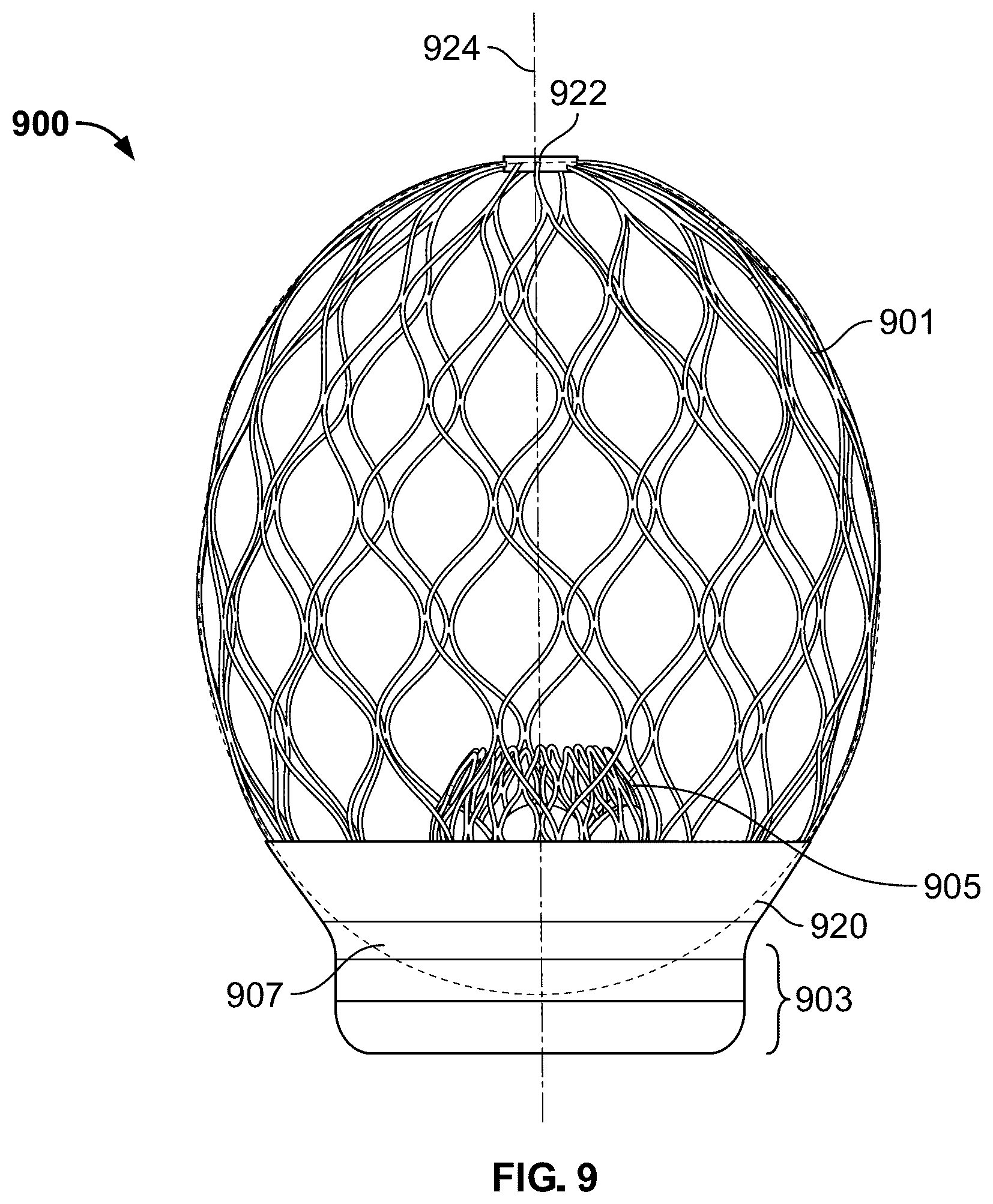Patent US12588998 Figure 9 – Prosthetic heart valve for natural blood flow