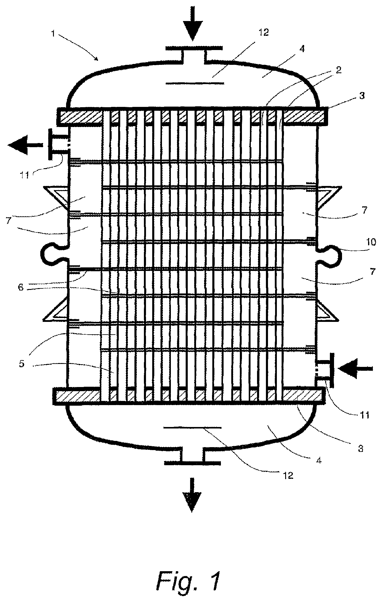 Patent US12590005 Figure 1 – Process and reactor for producing phosgene