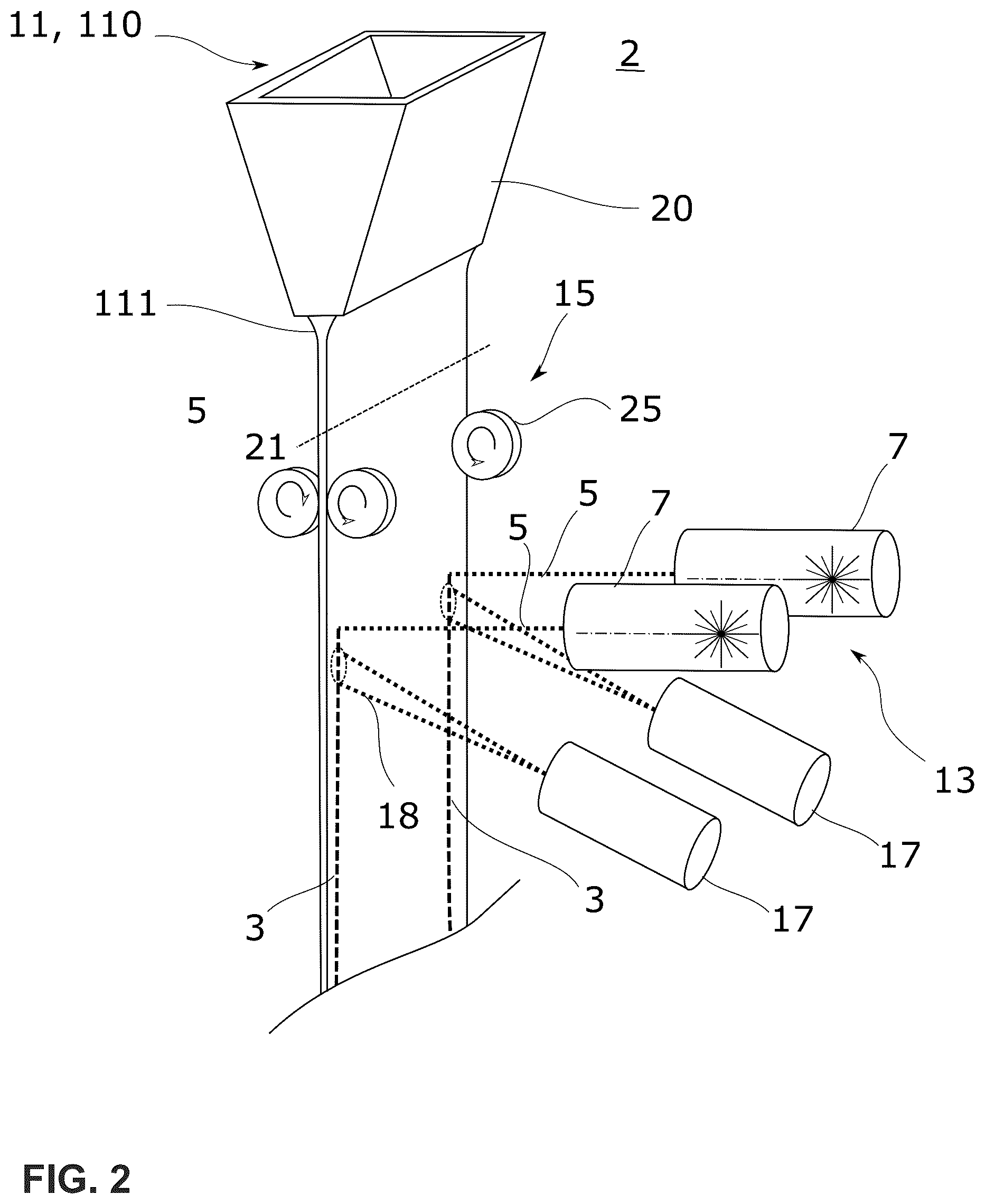 Patent US12590025 Figure 2 – Method and apparatus for processing glass elements