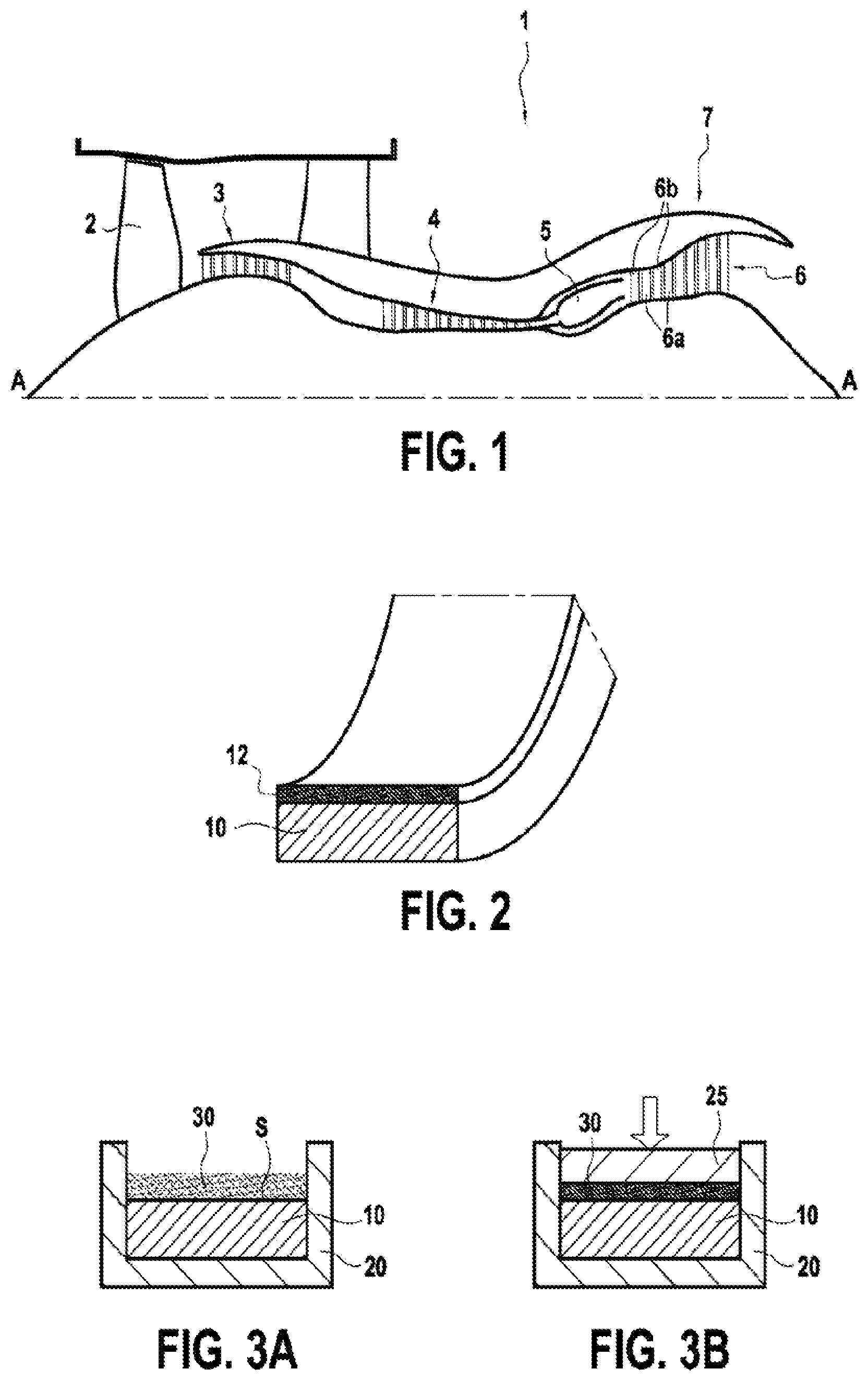 Patent US12590035 Figure 1 – Method for manufacturing an abradable layer