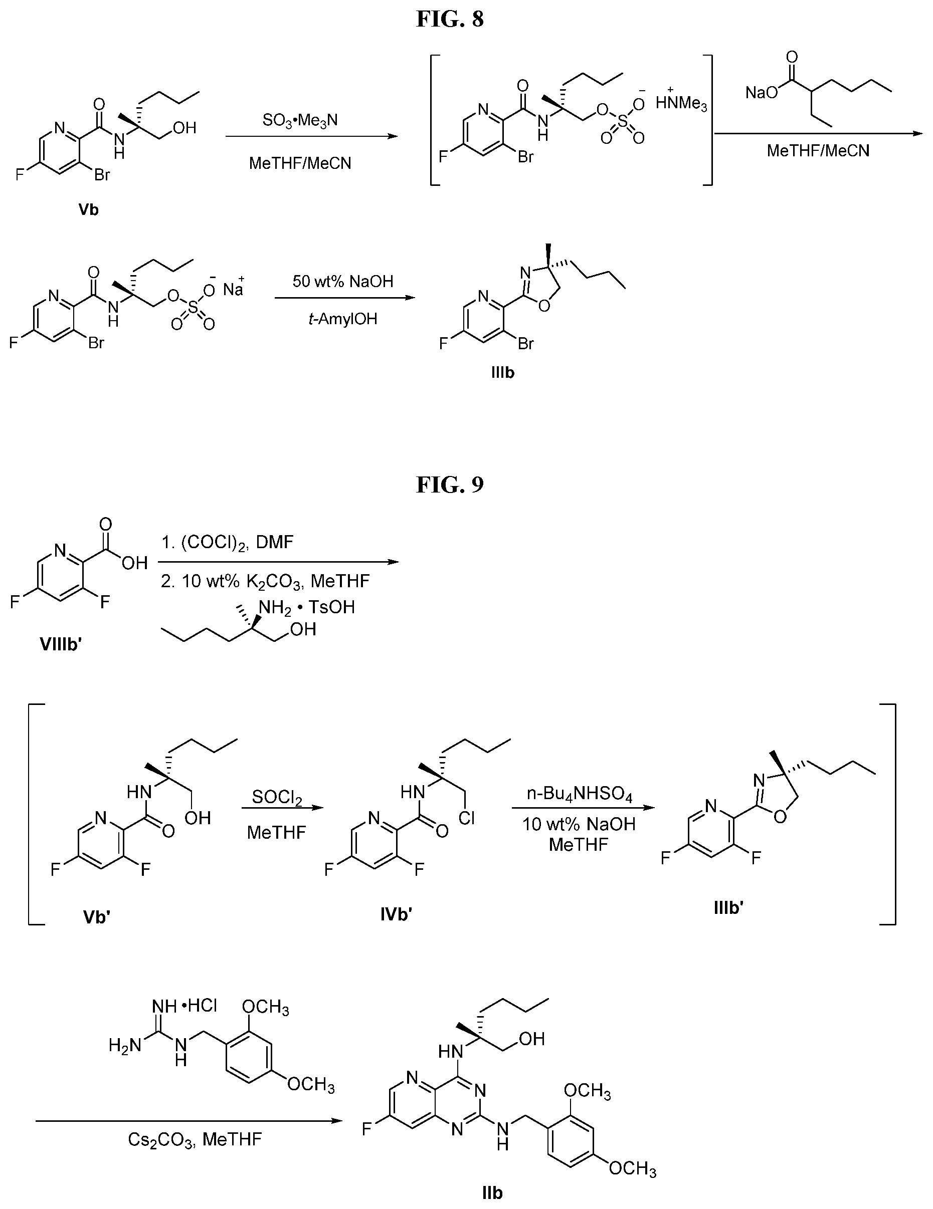 Patent US12590089 Figure 8 – Processes for preparing toll-like receptor modulator compounds