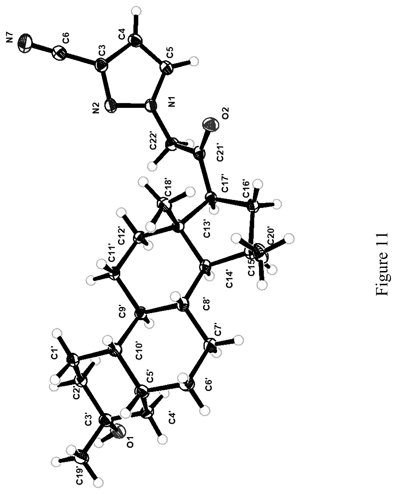 Patent US12590118 Figure 11 – Salt and crystal form of steroid derivative regulator